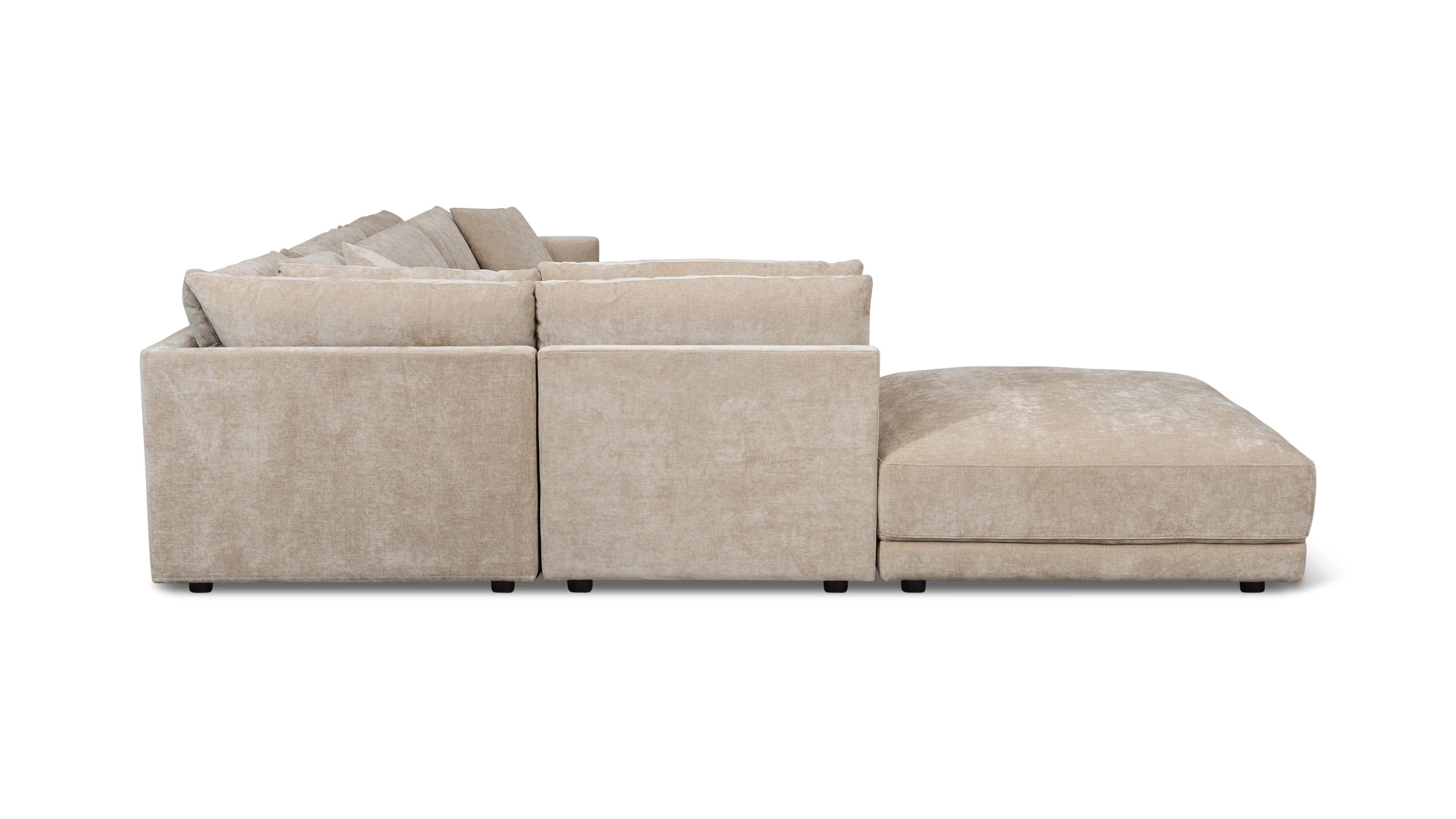 Soft Spot 5-Piece Modular Sectional Left, Cashew - Image 8