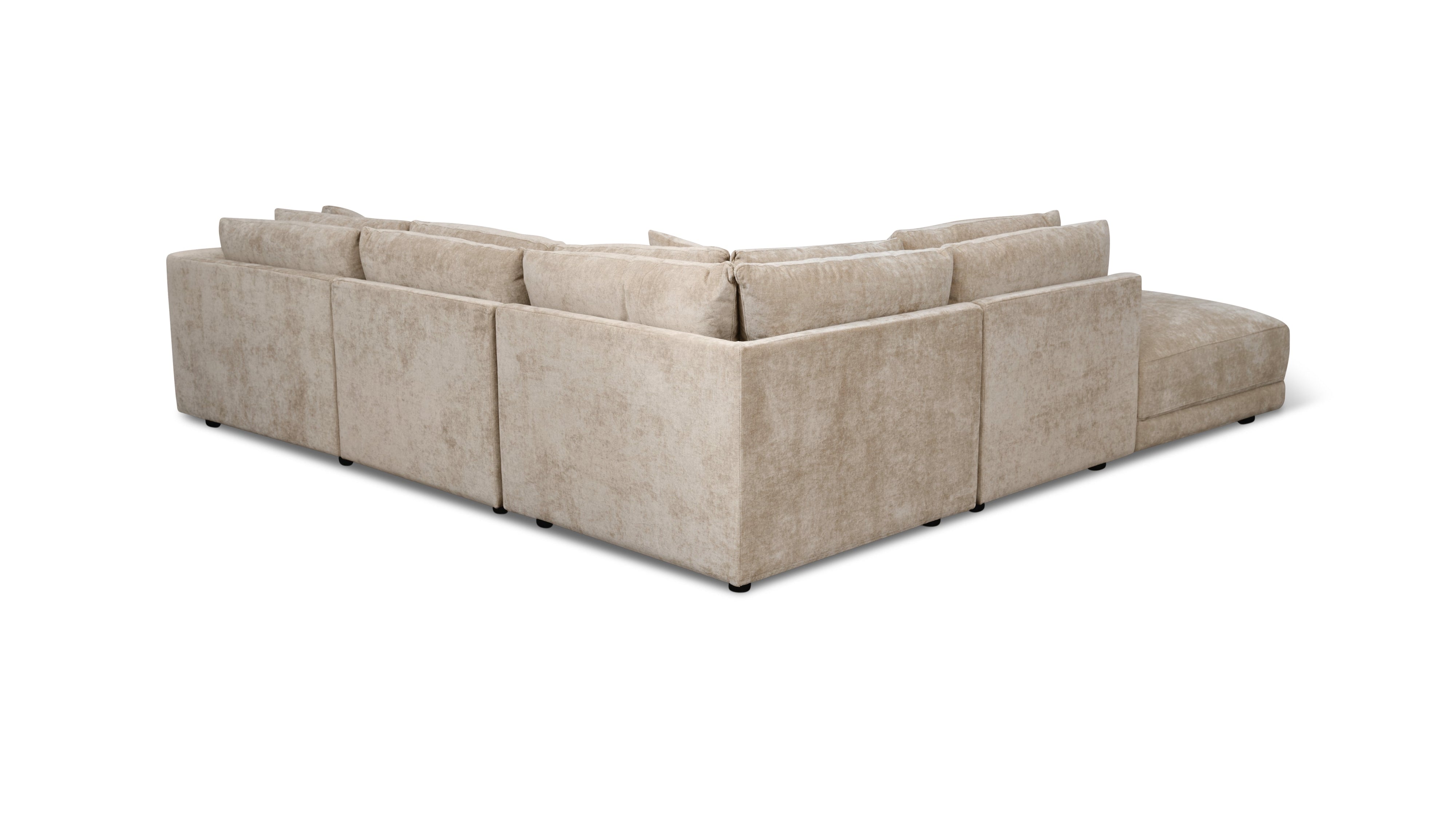 Soft Spot 5-Piece Modular Sectional Left, Cashew - Image 8