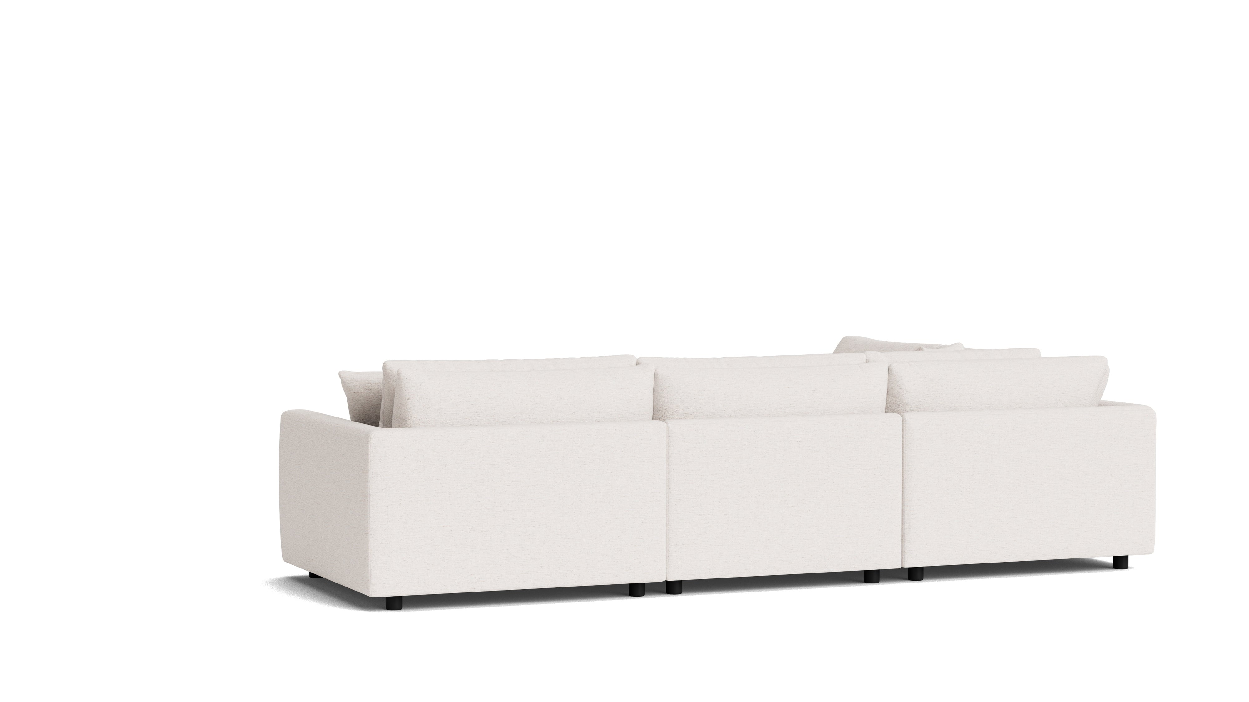 Soft Spot 5-Piece Modular Sectional Left, Nomad Snow