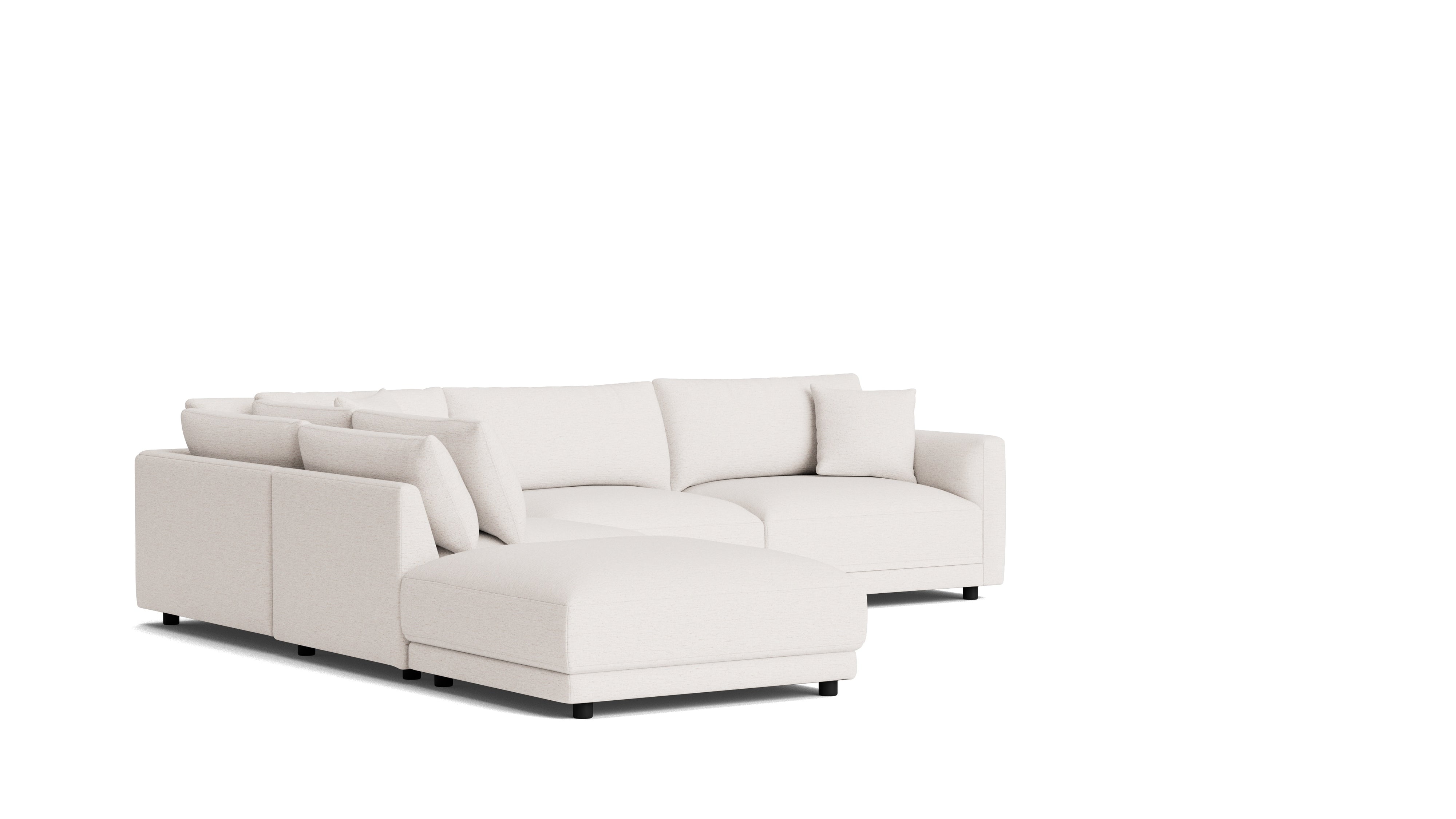 Soft Spot 5-Piece Modular Sectional Left, Nomad Snow