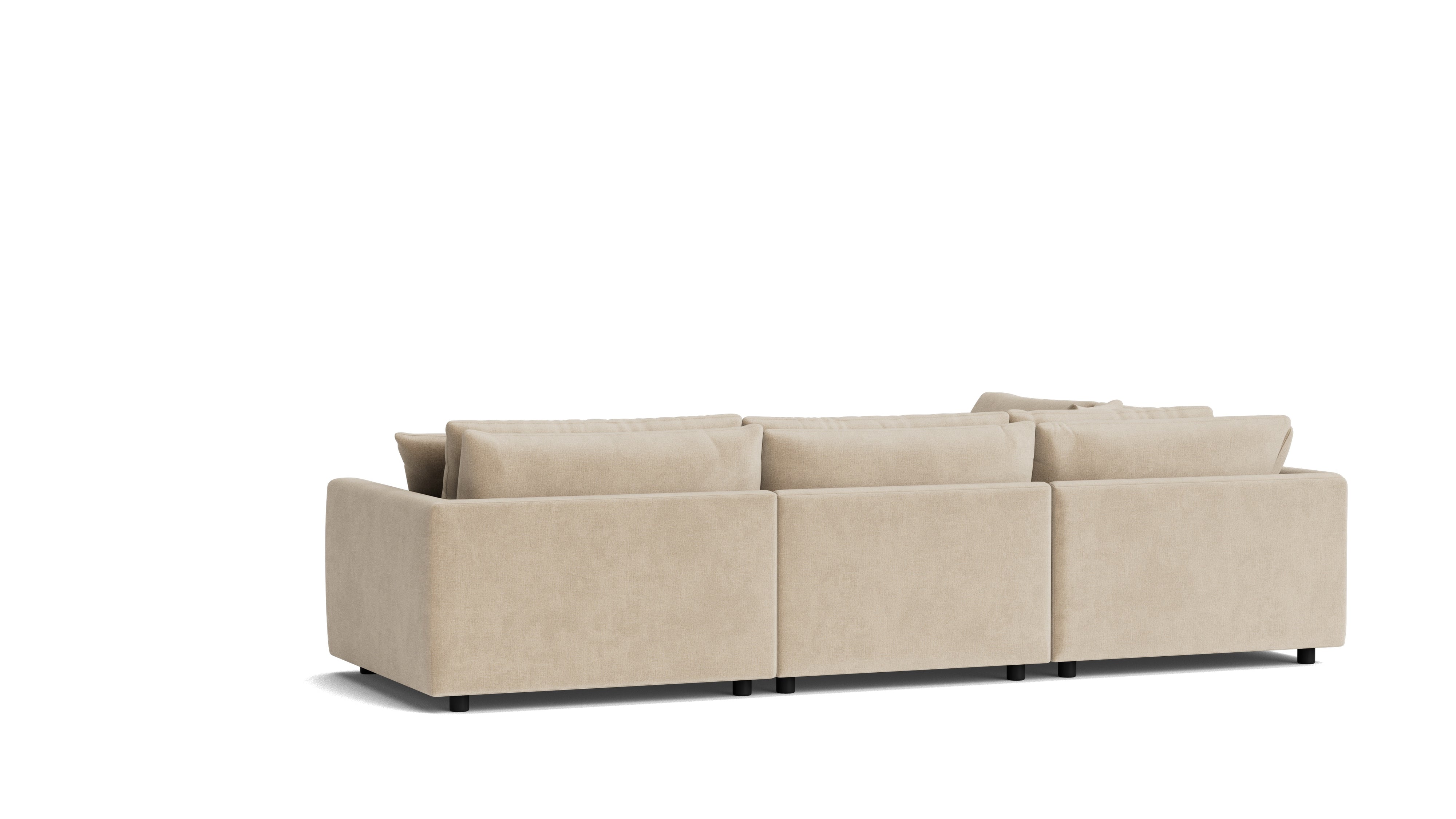Soft Spot 5-Piece Modular Sectional Left, Cashew