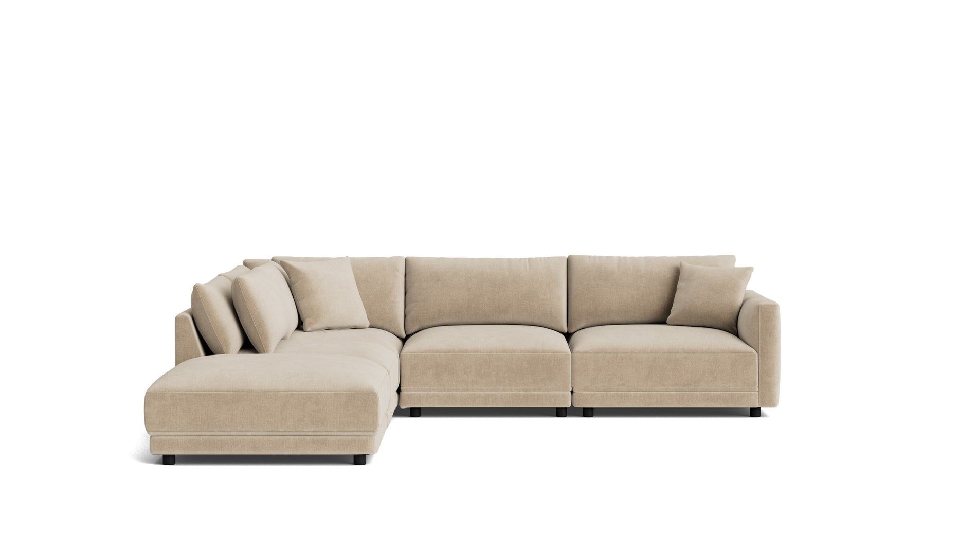 Soft Spot 5-Piece Modular Sectional Left, Cashew_image