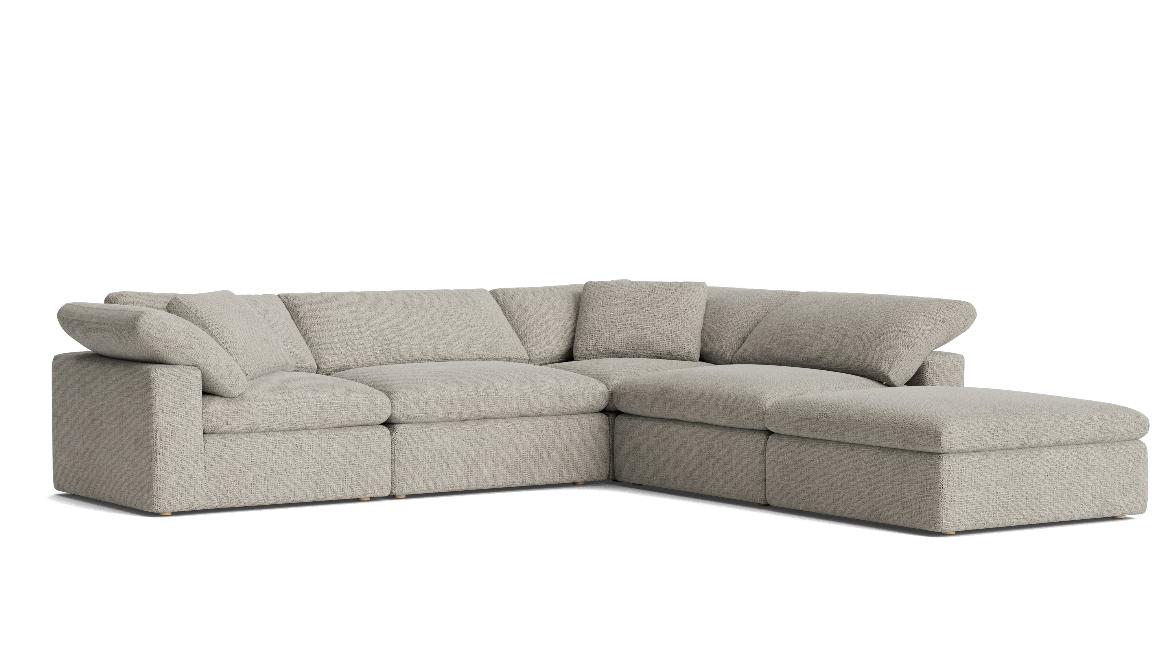 Movie Night™ 5-Piece Modular Sectional, Large, Oatmeal