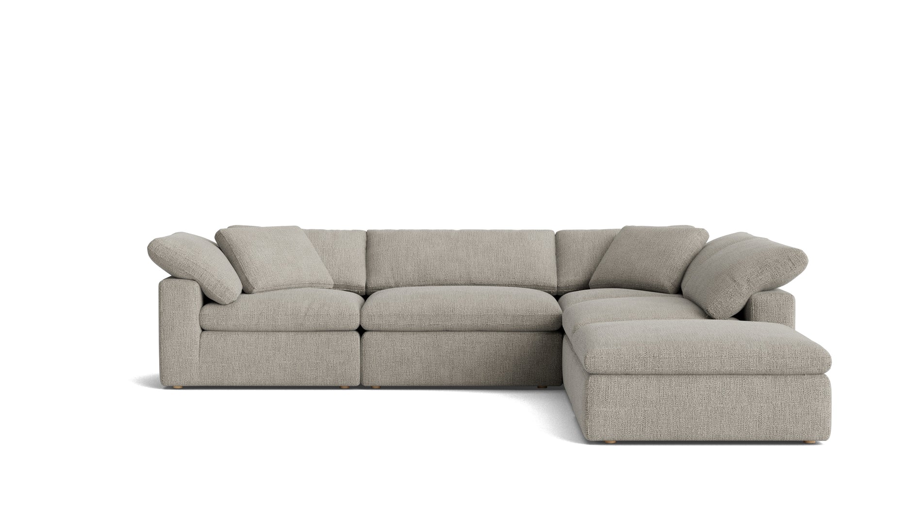 Movie Night™ 5-Piece Modular Sectional, Large, Oatmeal_image