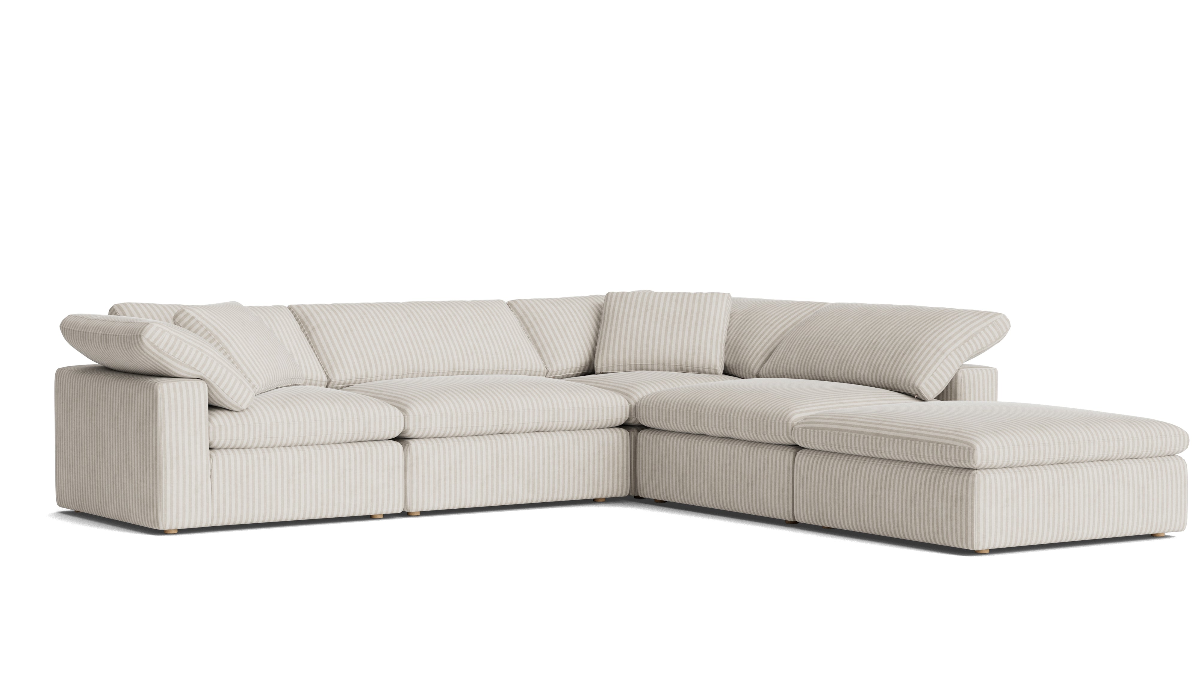 Movie Night™ 5 - Piece Modular Sectional, Large, Newport Stripe - Sundays Company CanadaSEC-YJ-901-011