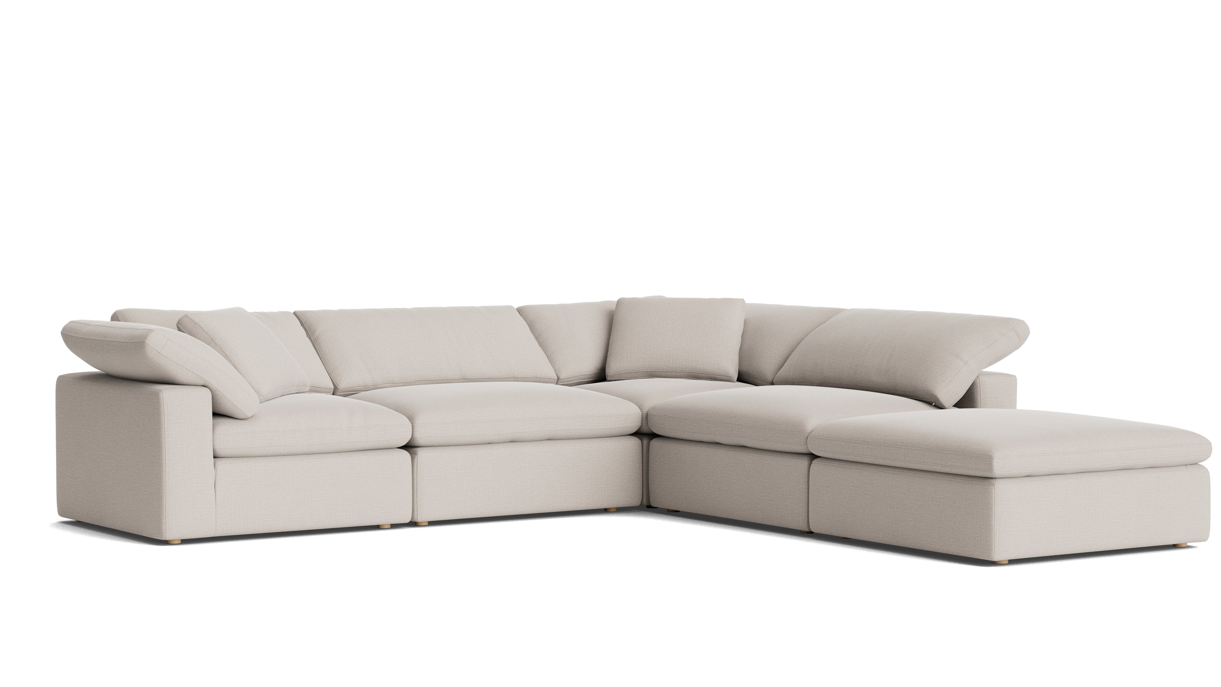 Movie Night™ 5 - Piece Modular Sectional, Large, Clay - Sundays Company CanadaSEC-YJ-901-015