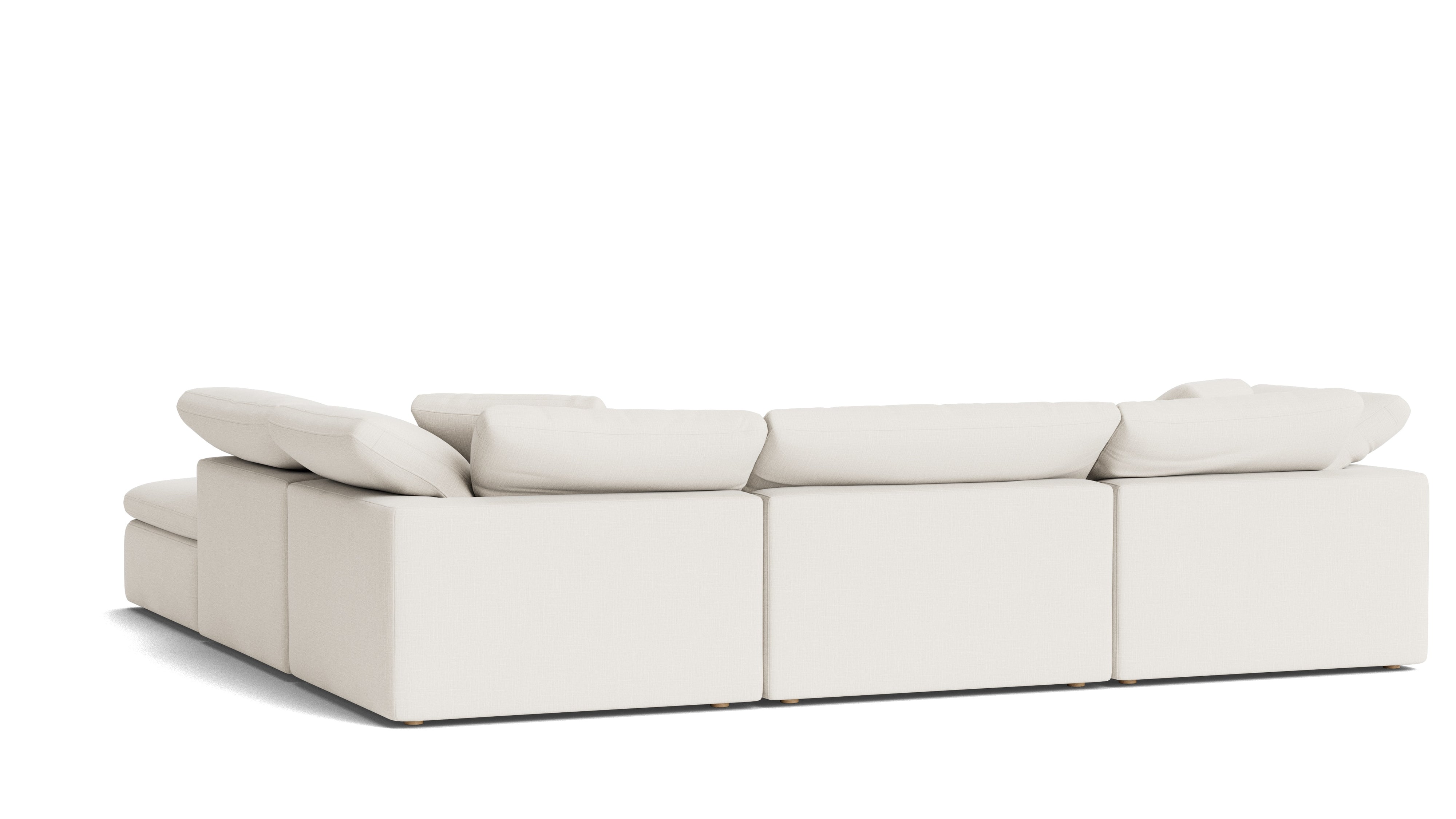 Movie Night™ 5 - Piece Modular Sectional, Large, Cream Linen - Sundays Company CanadaSEC-YJ-901-018