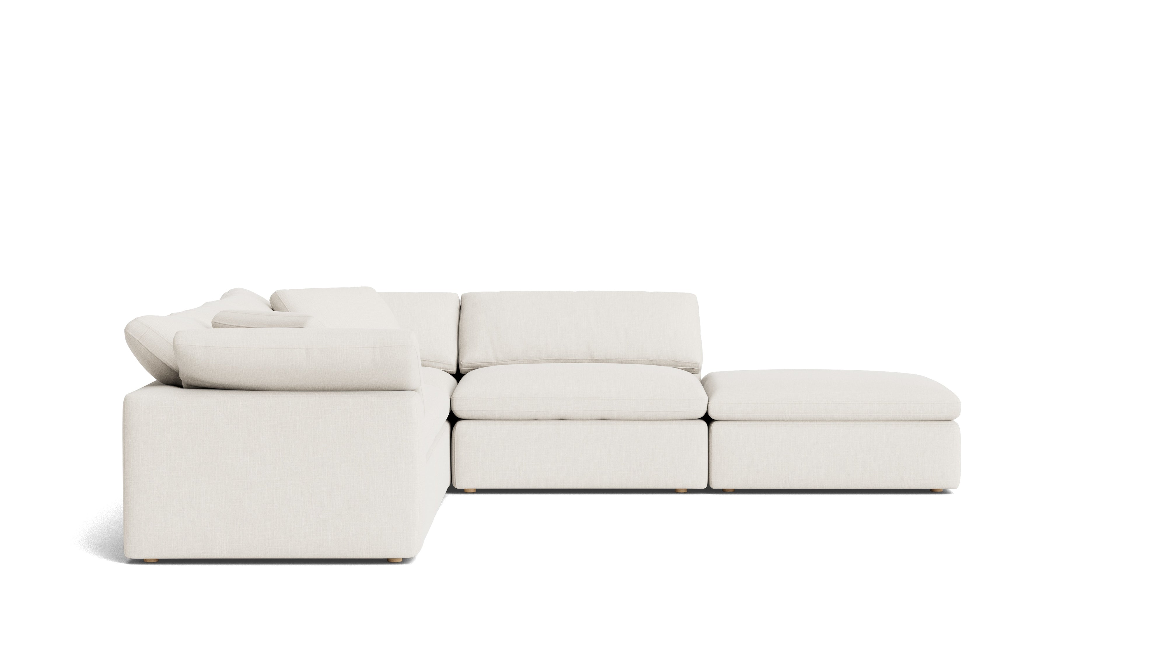 Movie Night™ 5 - Piece Modular Sectional, Large, Cream Linen - Sundays Company CanadaSEC-YJ-901-018