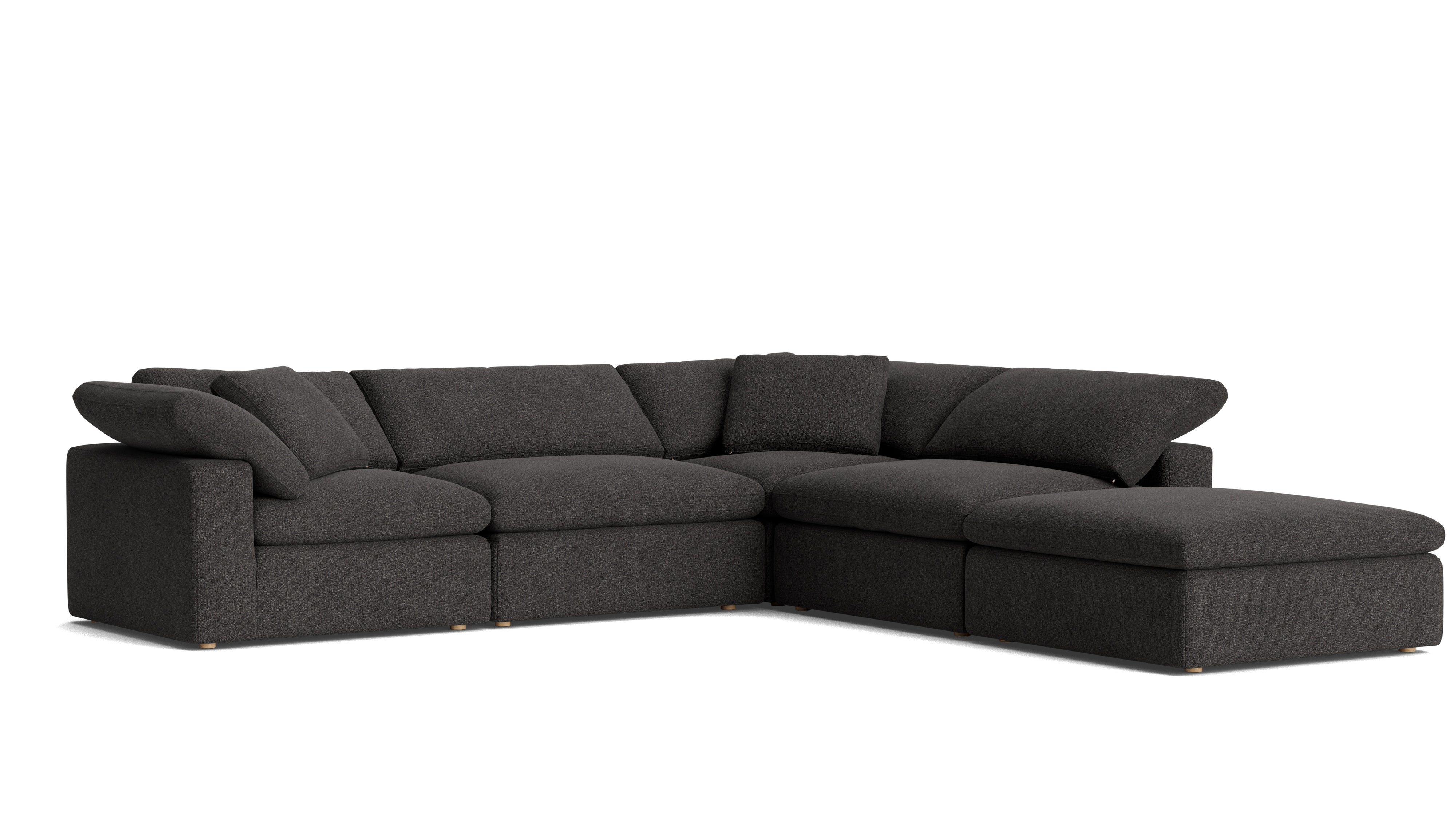 Movie Night™ 5 - Piece Modular Sectional, Large, Dark Shadow - Sundays Company CanadaSEC-YJ-901-025
