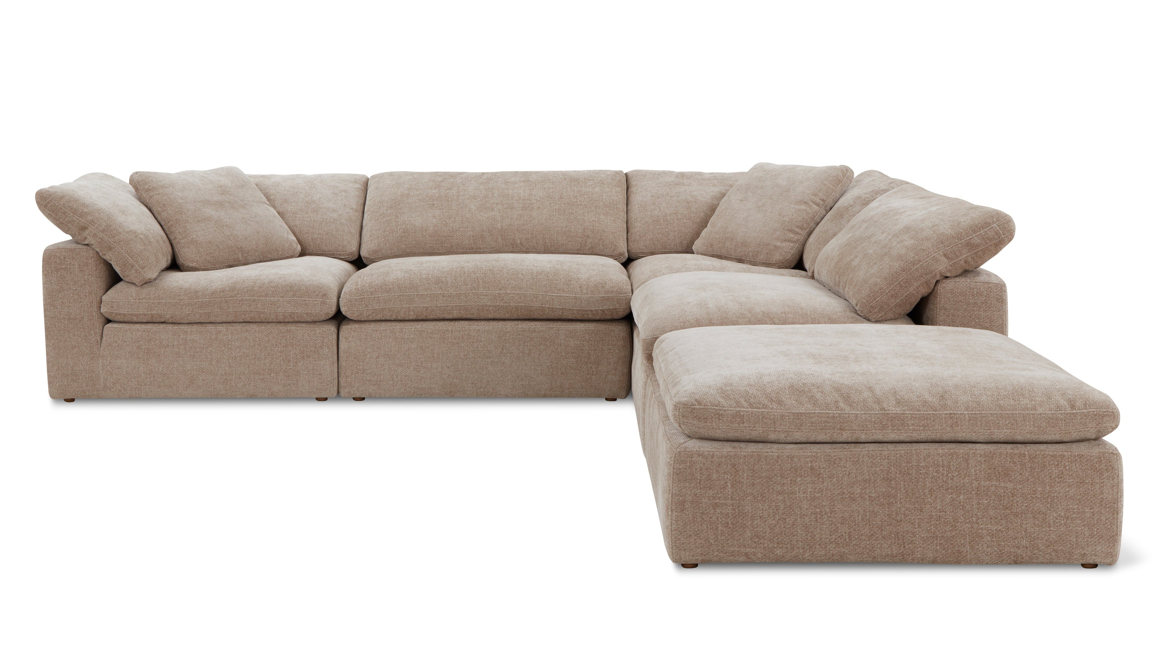 Movie Night™ 5-Piece Modular Sectional, Large, Champagne - Image 1