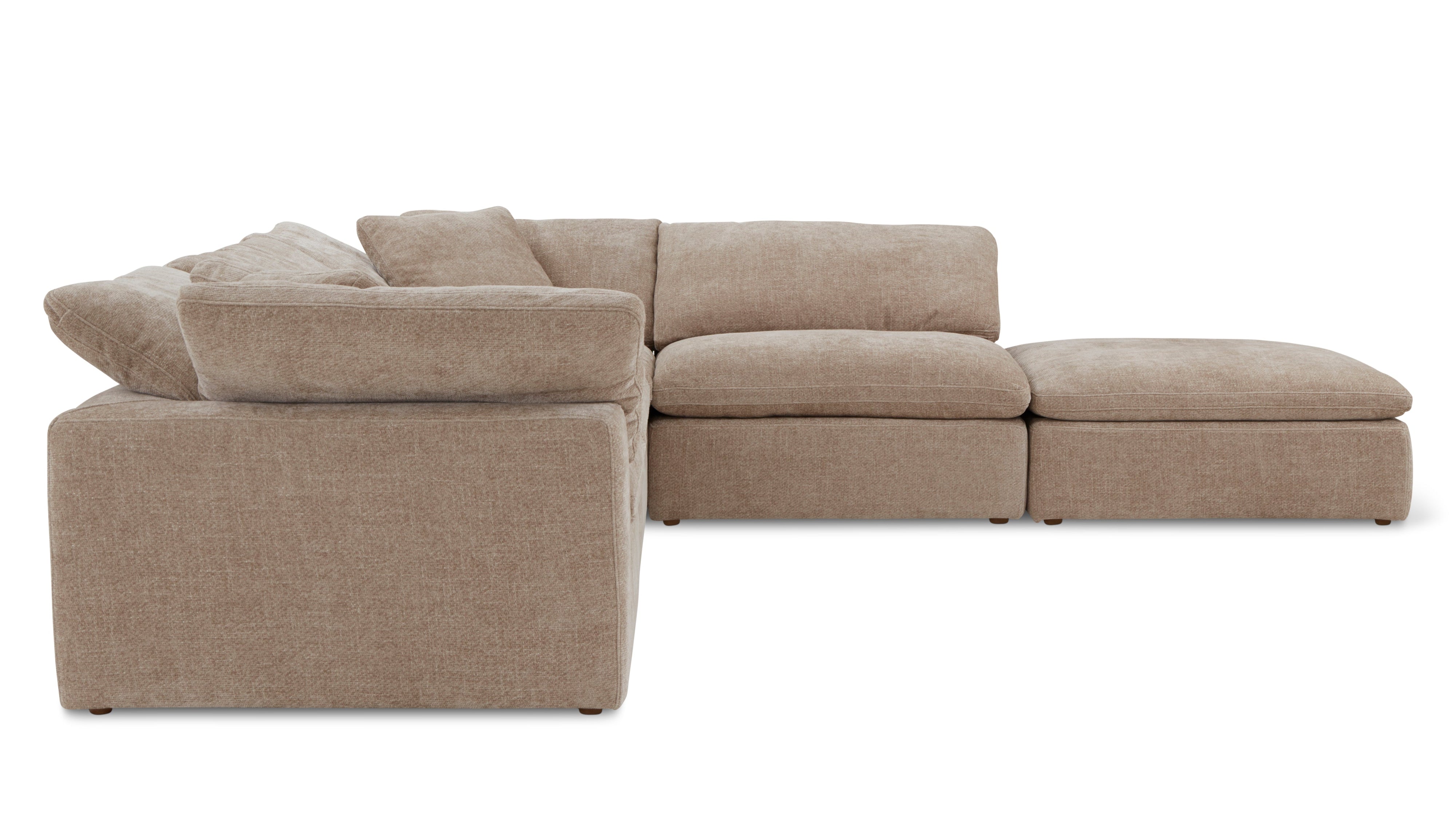 Movie Night™ 5-Piece Modular Sectional, Large, Champagne - Image 11