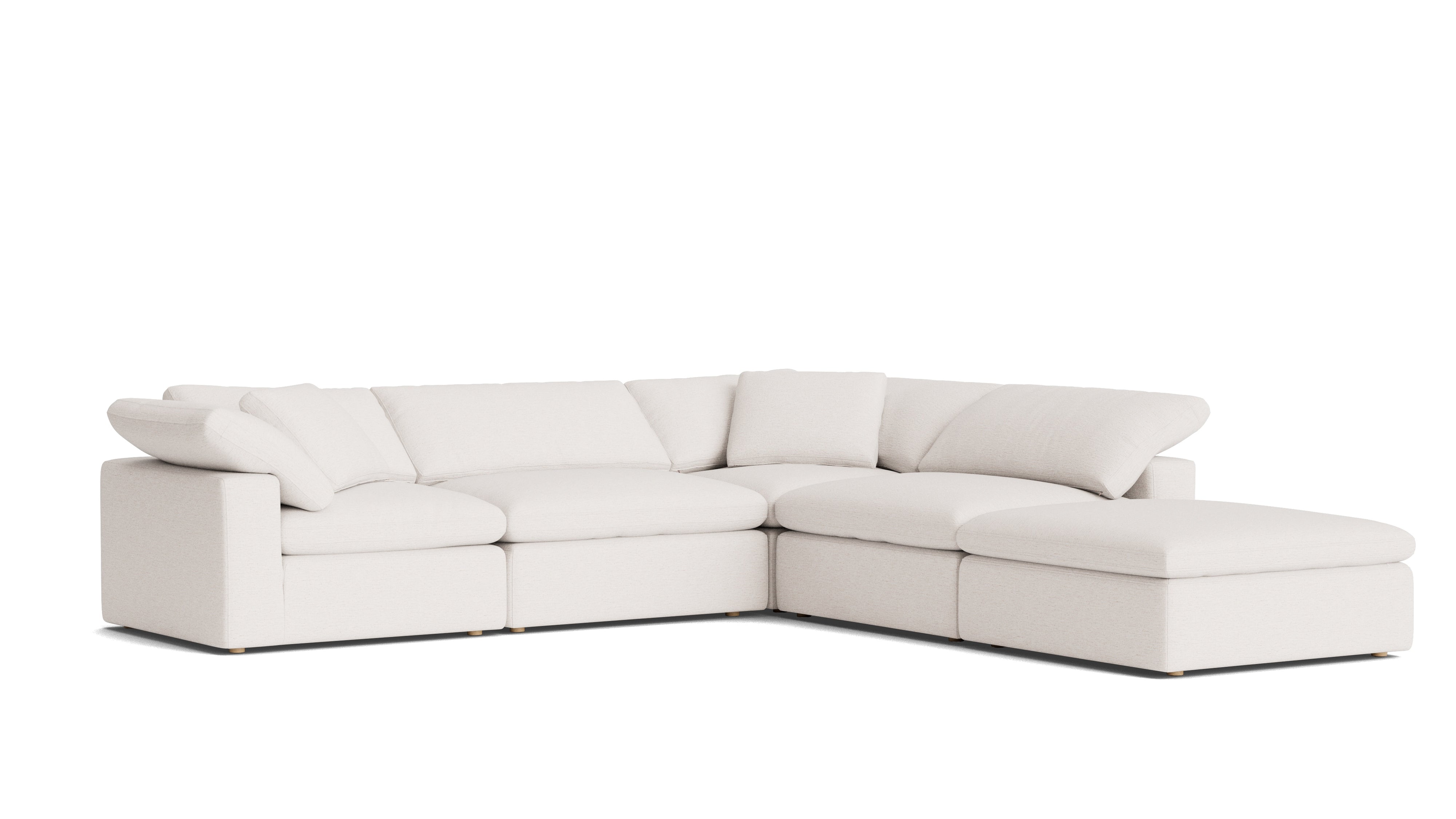 Movie Night™ 5-Piece Modular Sectional, Large, Nomad Snow