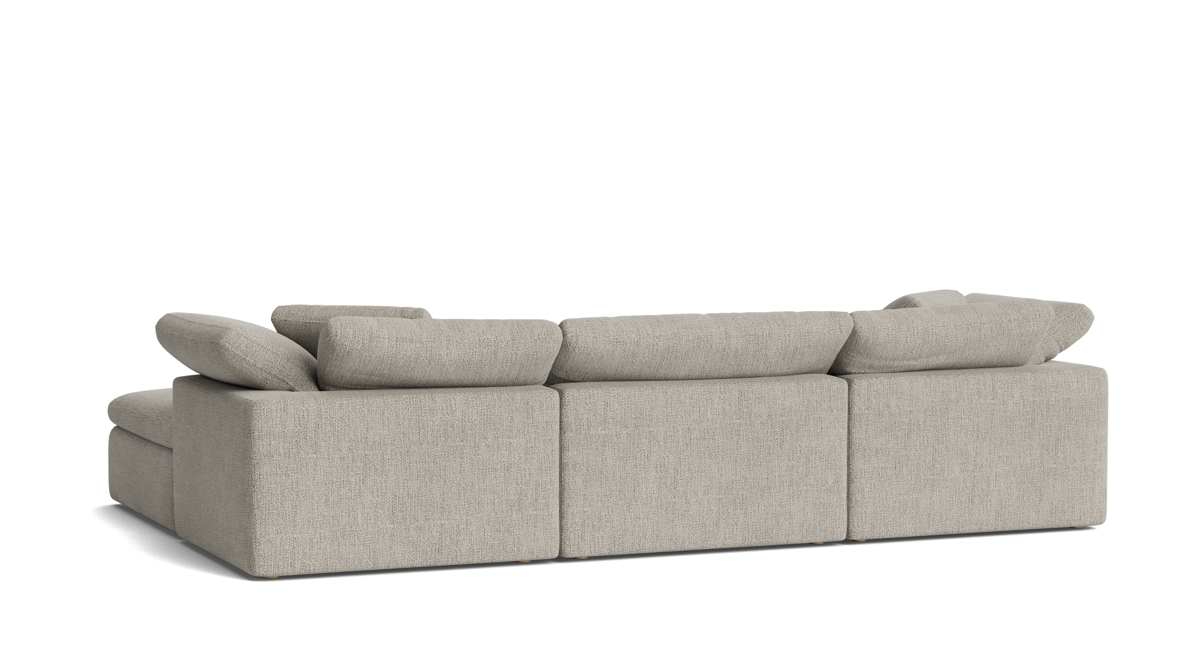 Movie Night™ 4-Piece Modular Sectional, Large, Oatmeal