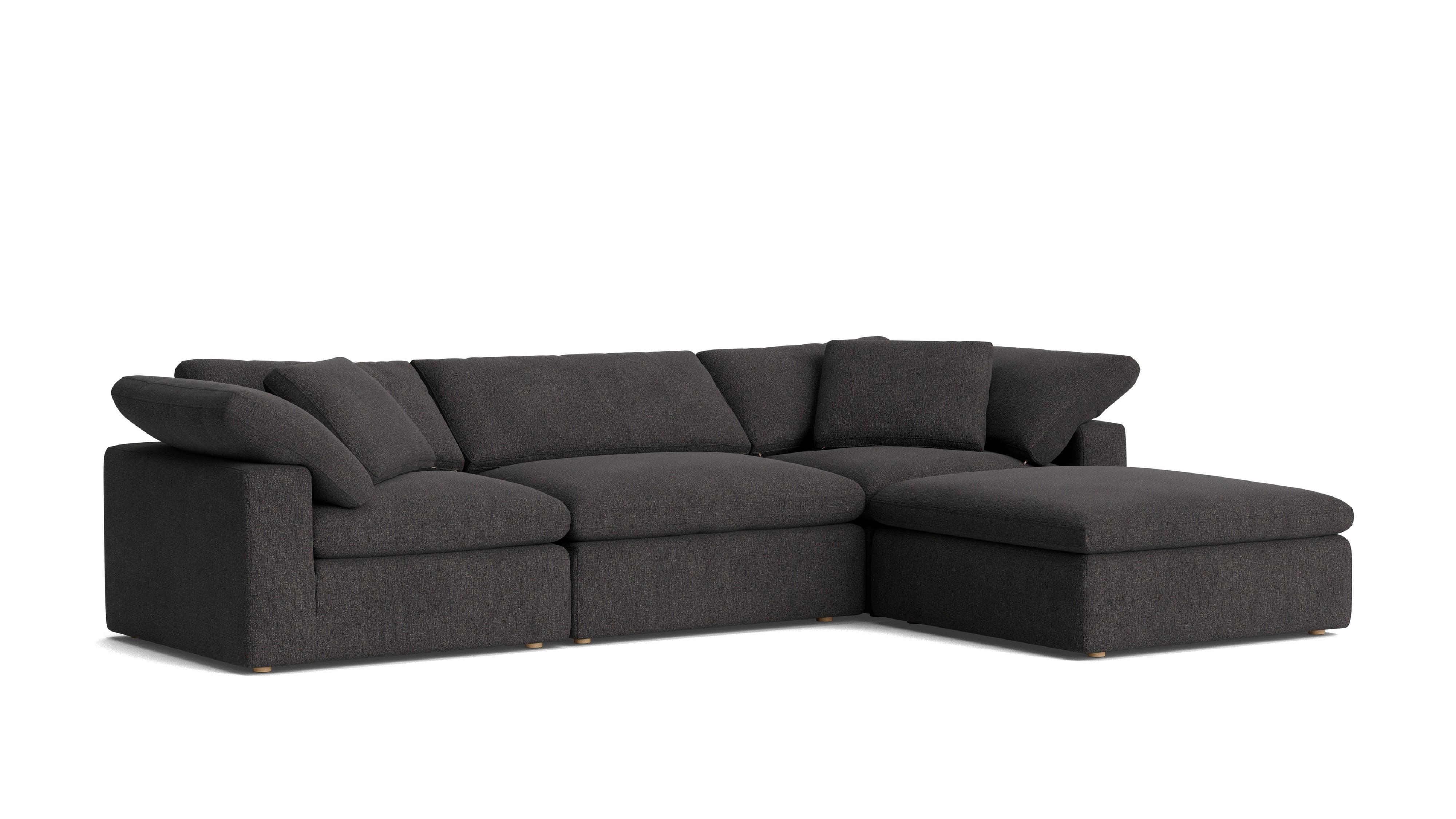 Movie Night™ 4 - Piece Modular Sectional, Large, Dark Shadow - Sundays Company CanadaSEC-YJ-902-025