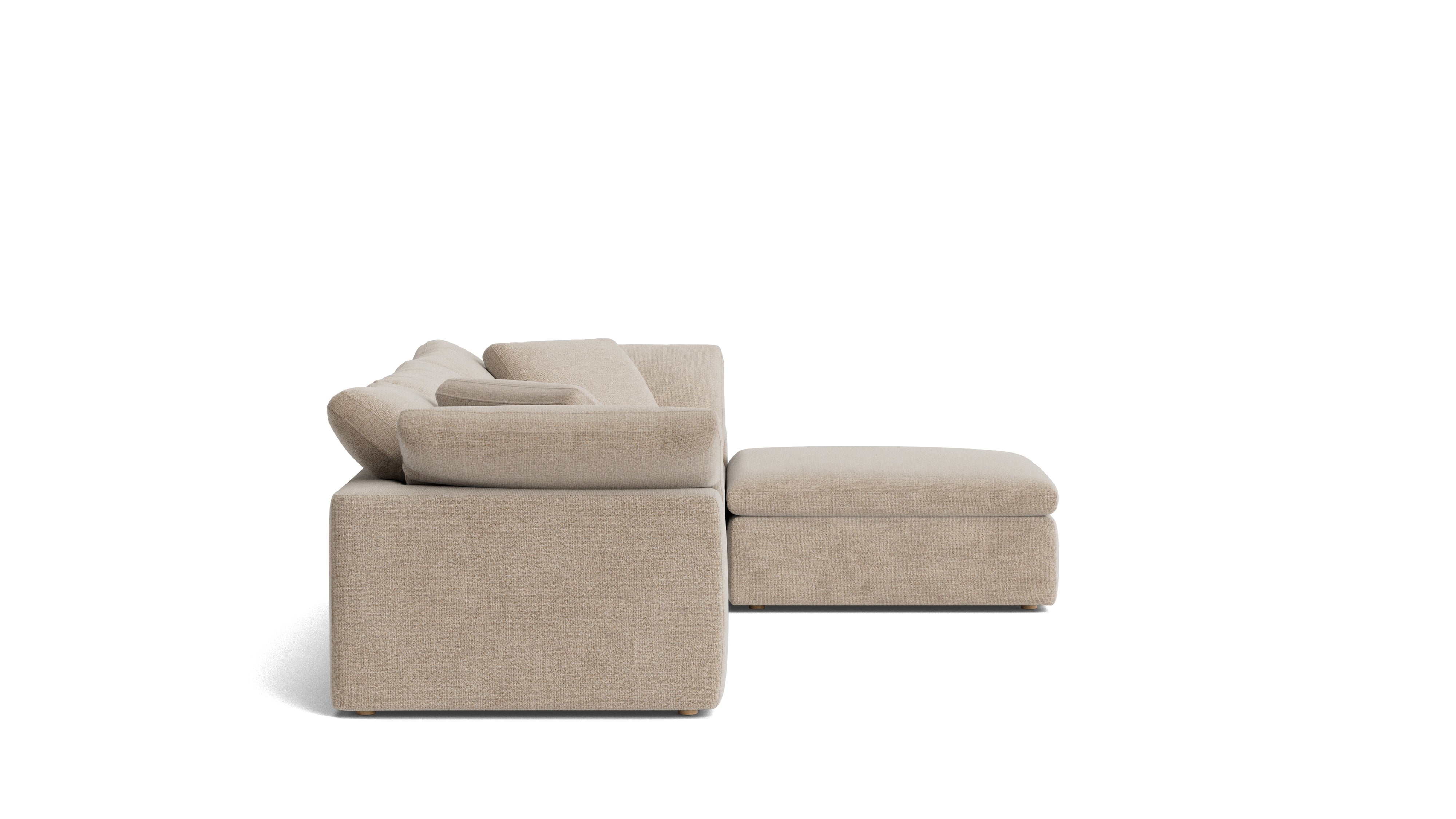 Movie Night™ 4-Piece Modular Sectional, Large, Champagne