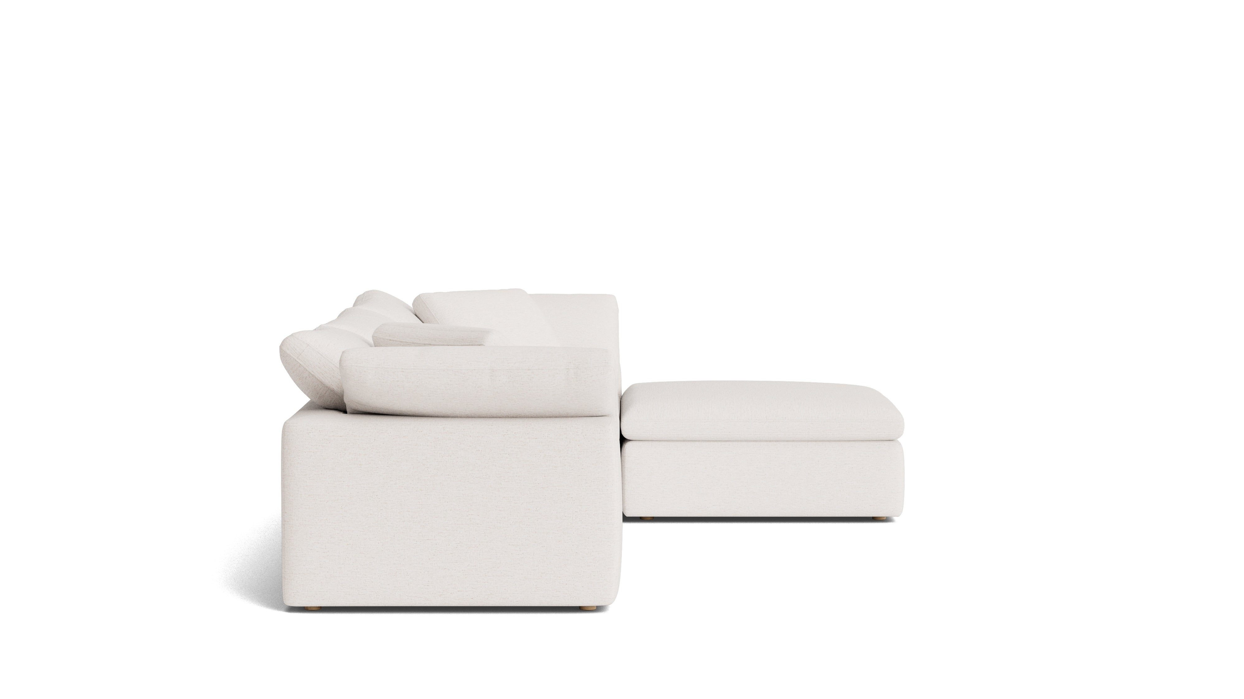 Movie Night™ 4-Piece Modular Sectional, Large, Nomad Snow