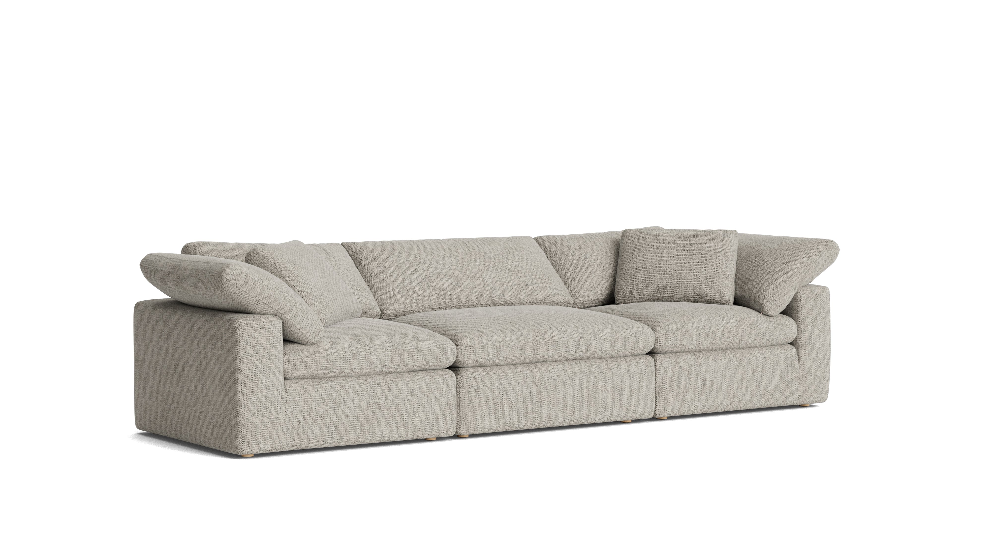Movie Night™ 3-Piece Modular Sofa, Large, Oatmeal