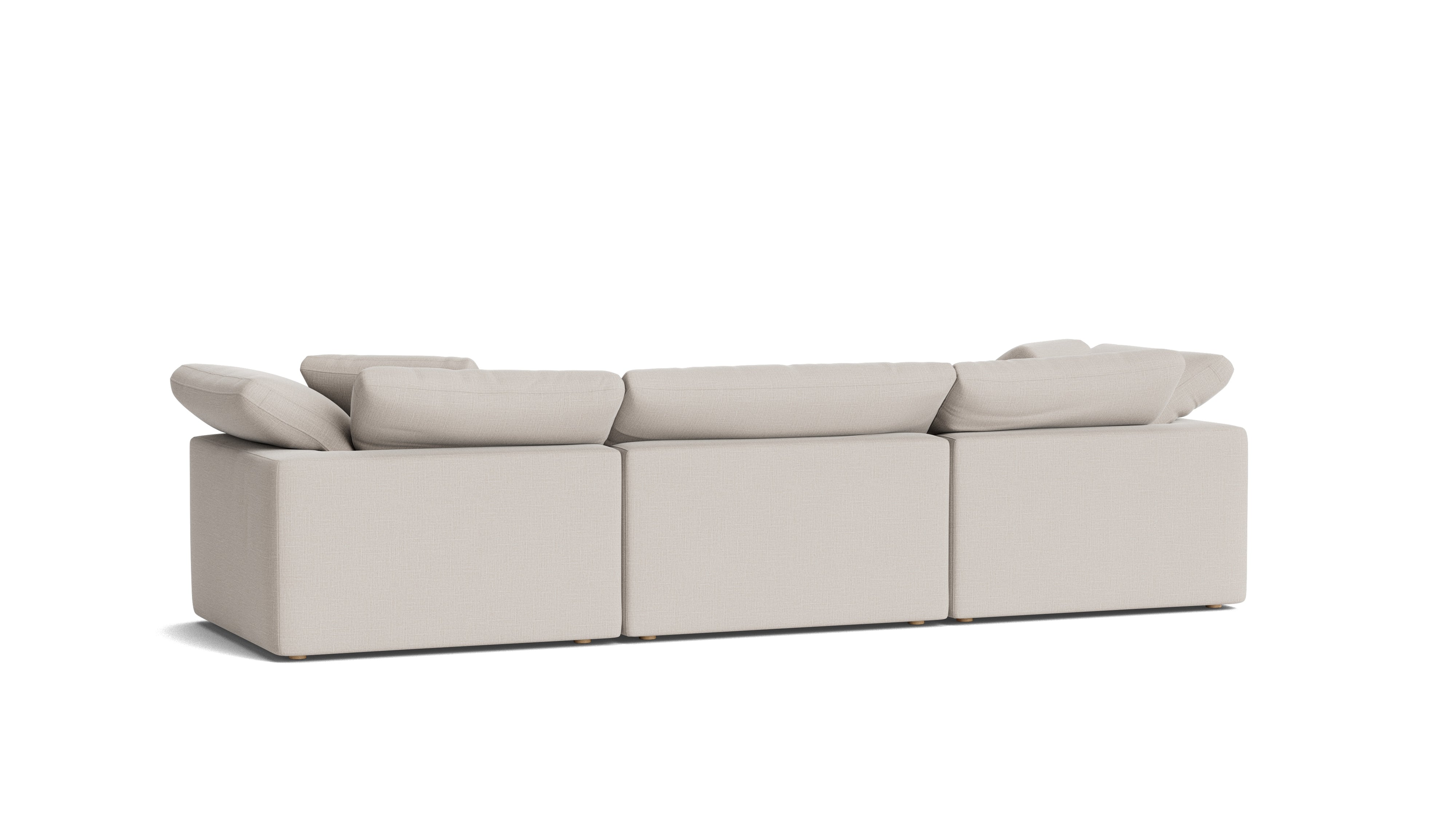 Movie Night™ 3-Piece Modular Sofa, Large, Clay