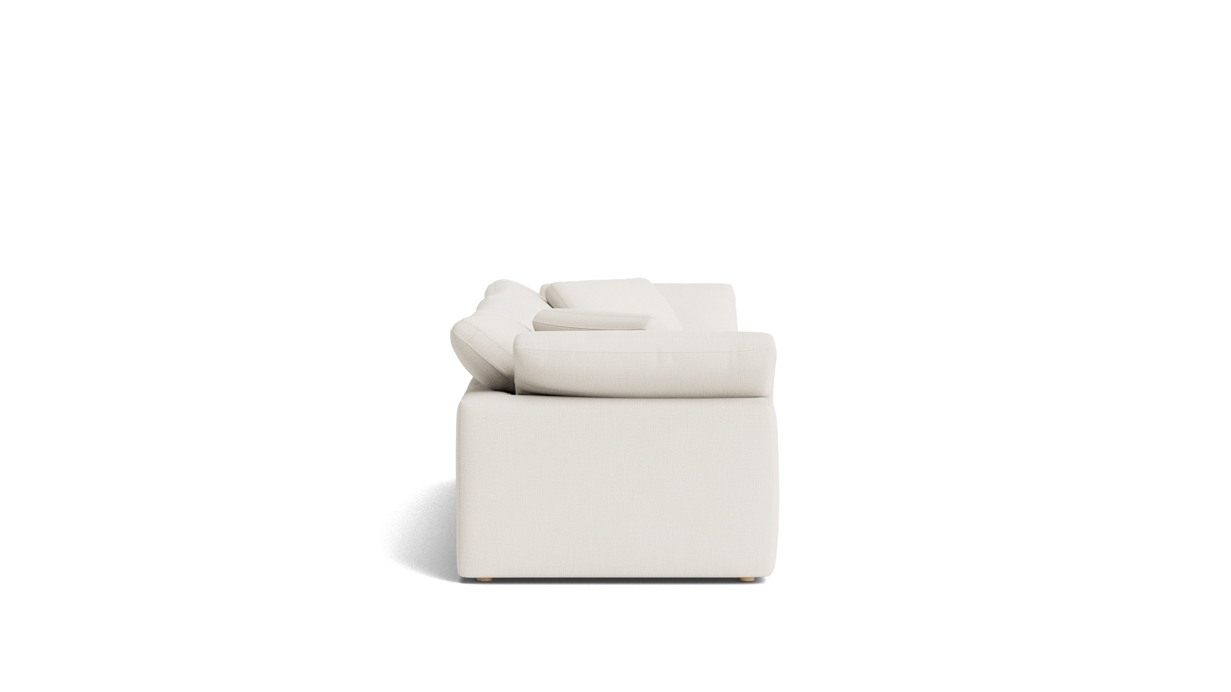 Movie Night™ 3-Piece Modular Sofa, Large, Cream Linen