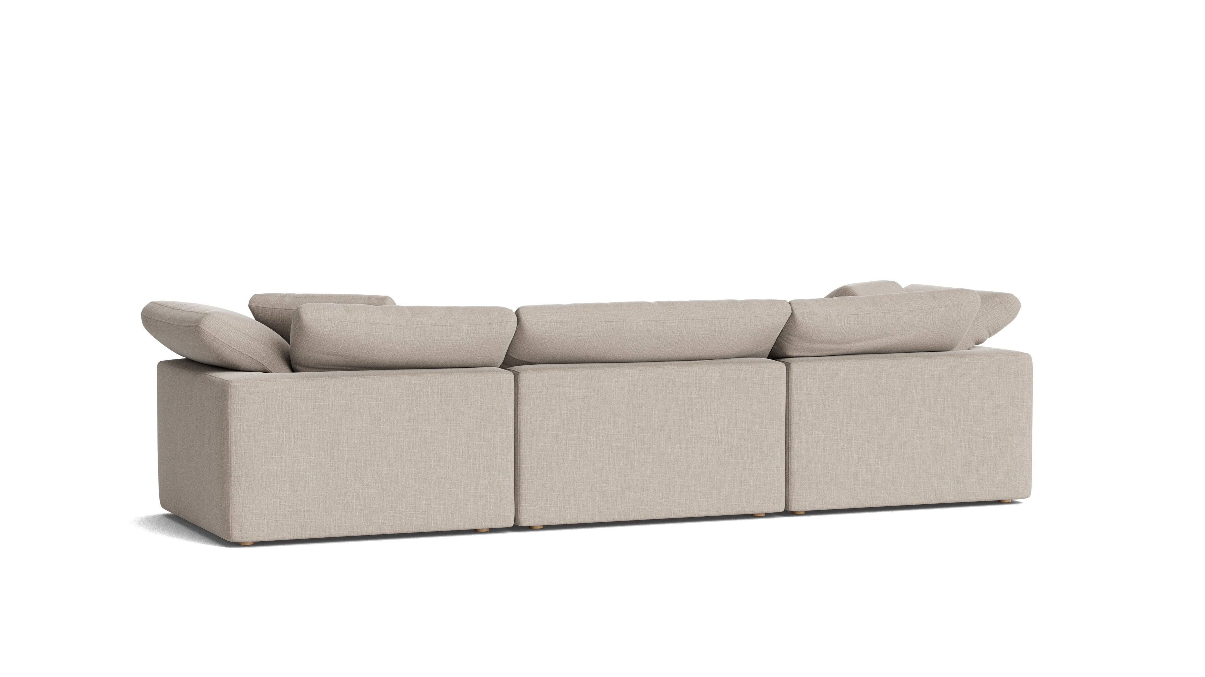 Movie Night™ 3-Piece Modular Sofa, Large, Light Pebble