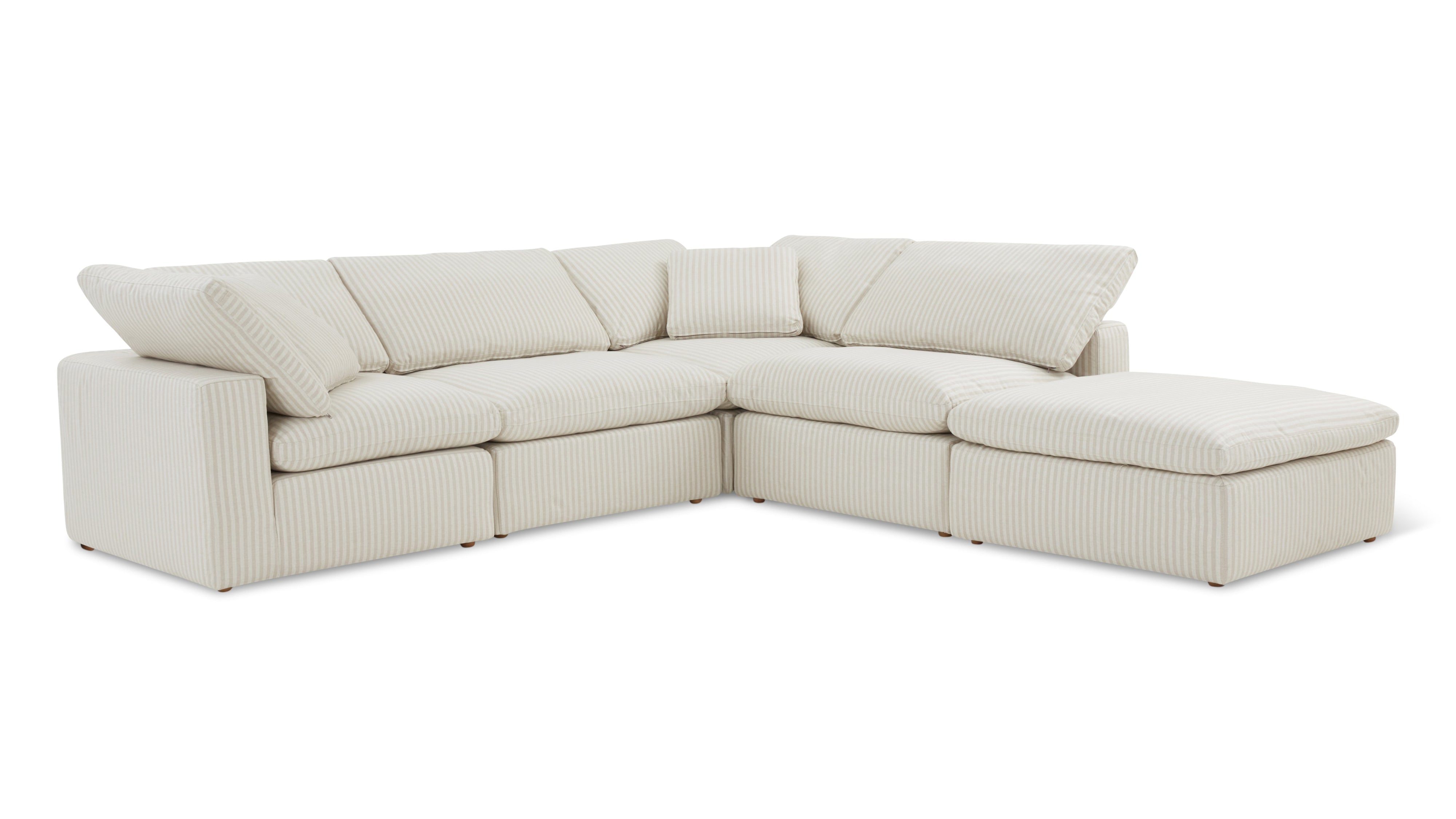 Movie Night™ 5-Piece Modular Sectional, Standard, Newport Stripe - Image 10