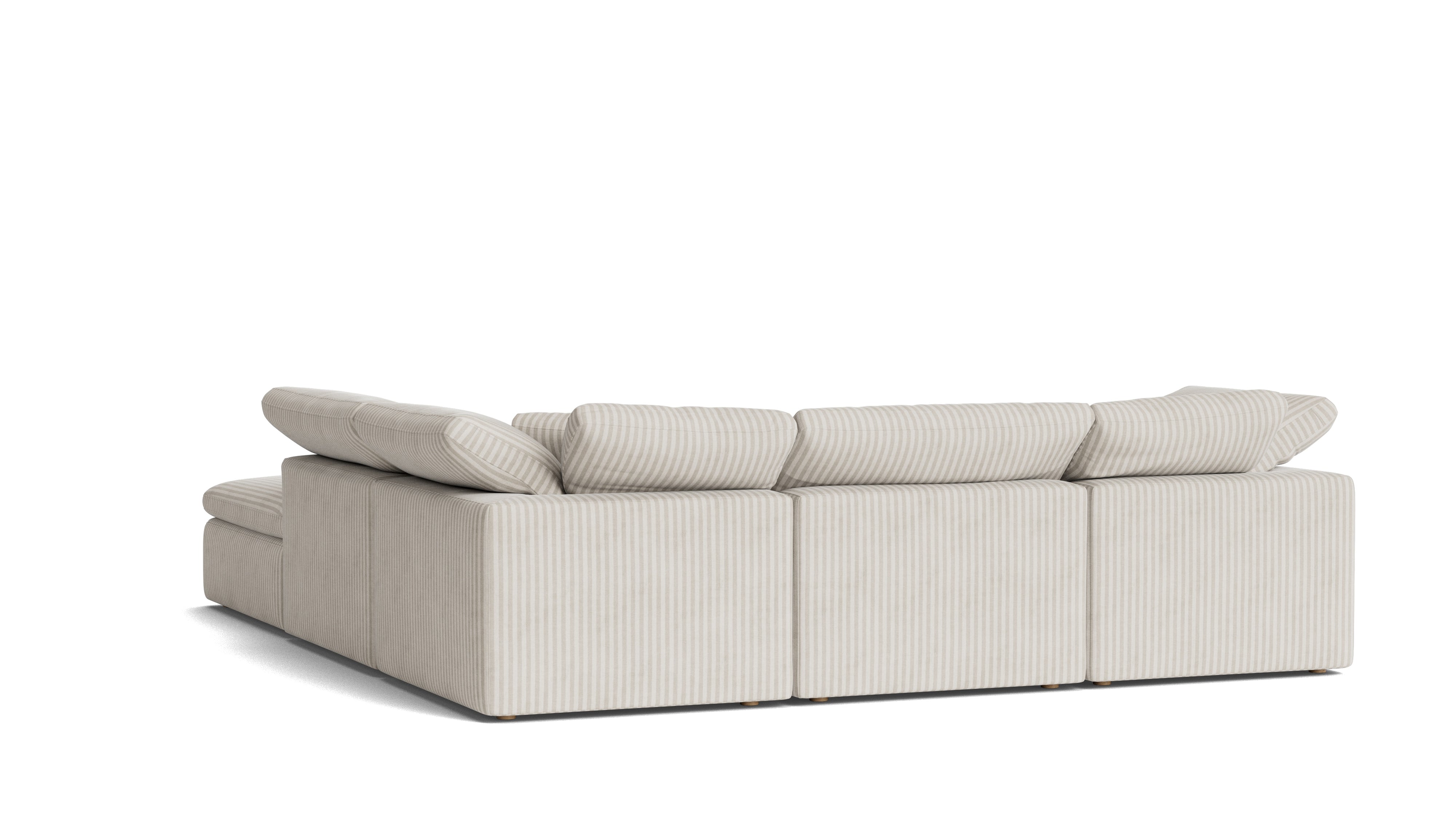 Movie Night™ 5-Piece Modular Sectional, Standard, Newport Stripe
