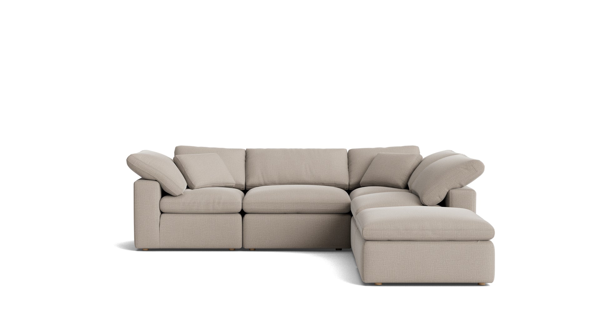Movie Night™ 5-Piece Modular Sectional, Standard, Light Pebble_image