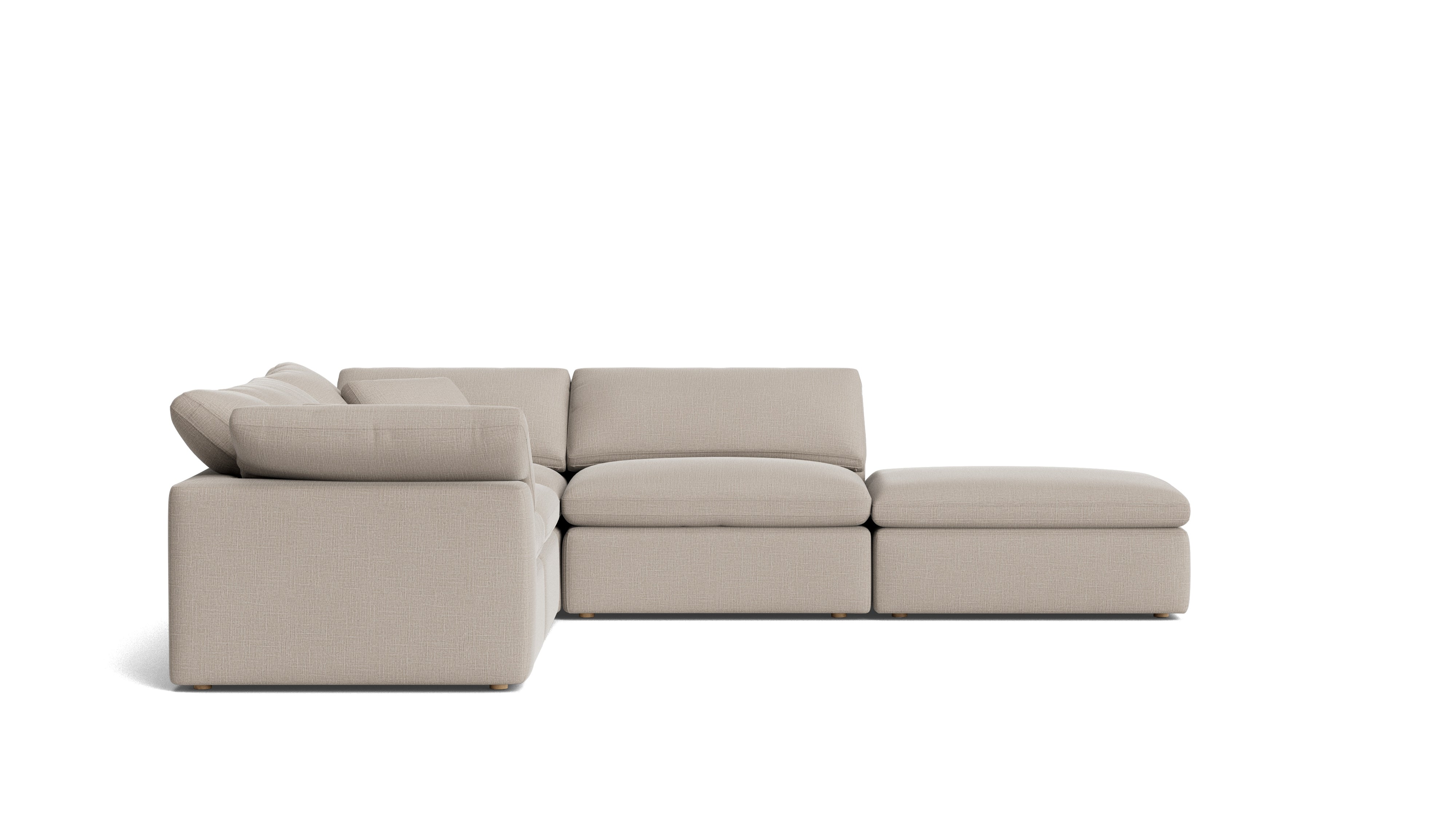 Movie Night™ 5-Piece Modular Sectional, Standard, Light Pebble