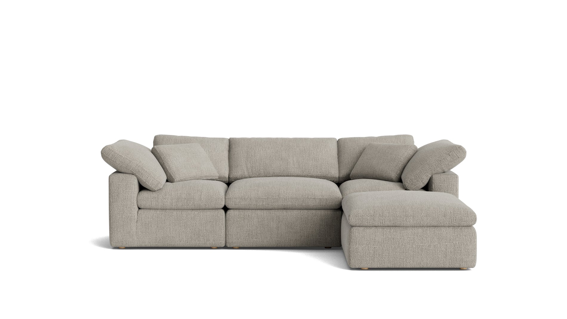 Movie Night™ 4-Piece Modular Sectional, Standard, Oatmeal_image