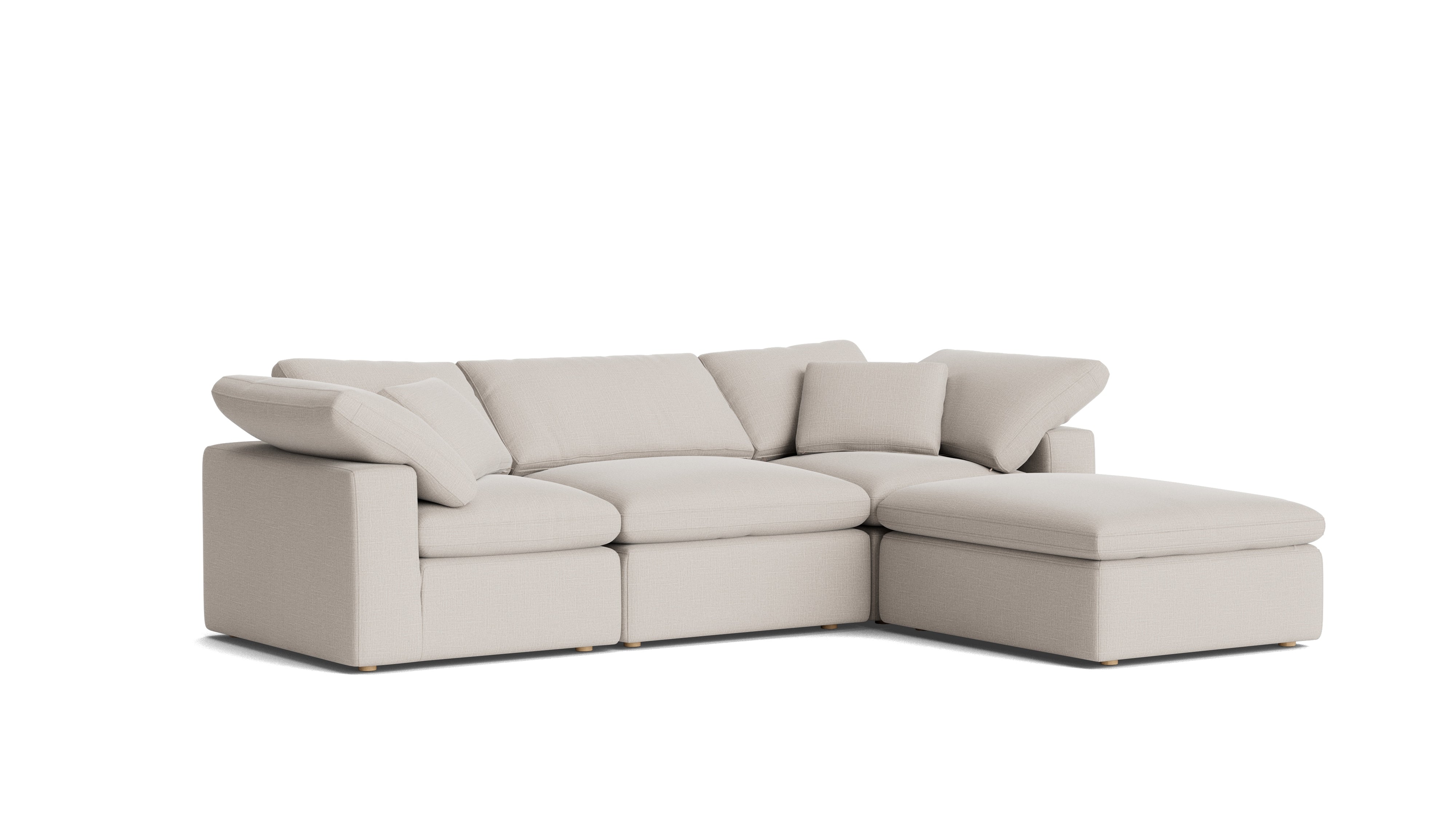Movie Night™ 4-Piece Modular Sectional, Standard, Clay