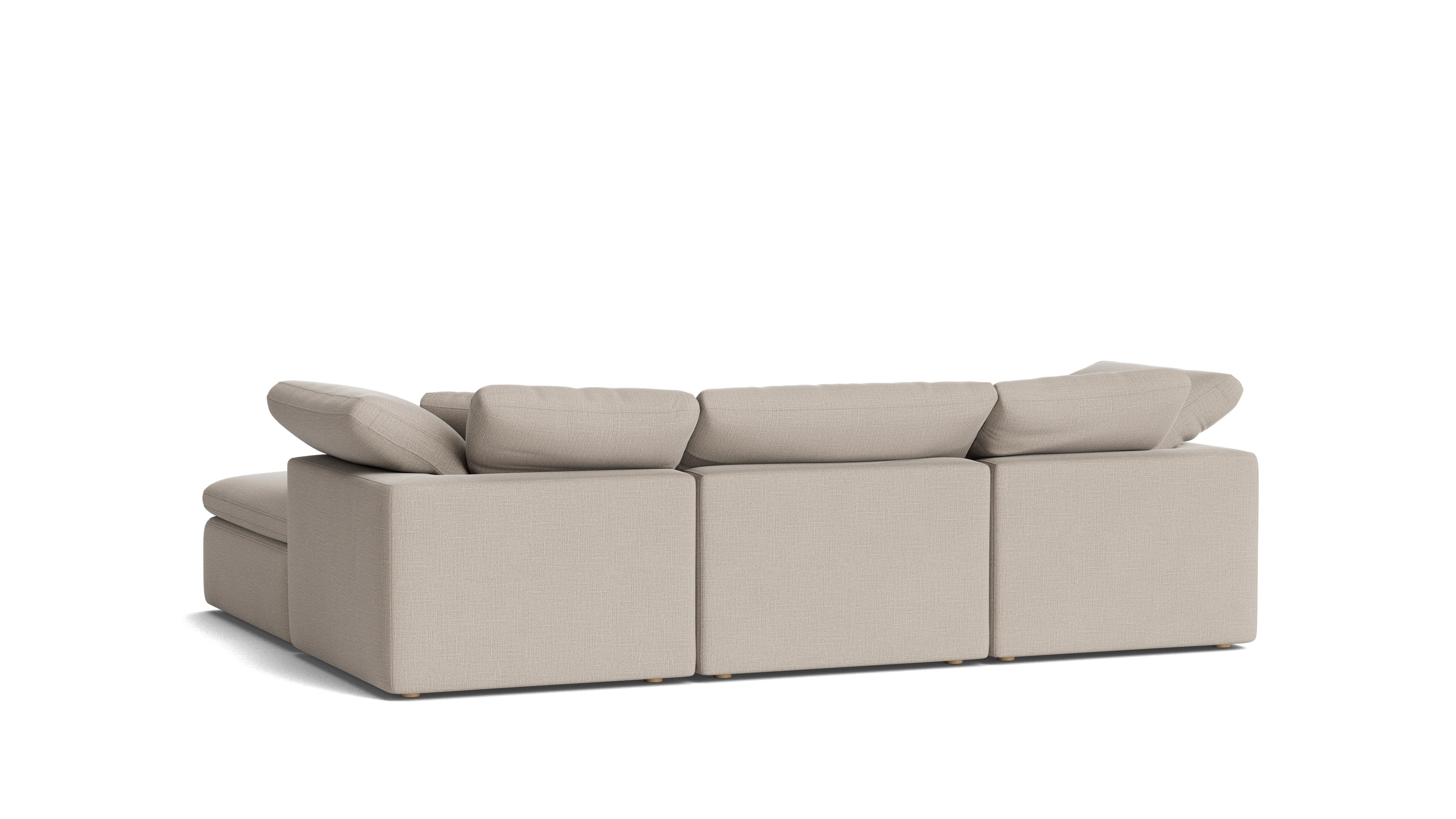 Movie Night™ 4-Piece Modular Sectional, Standard, Light Pebble