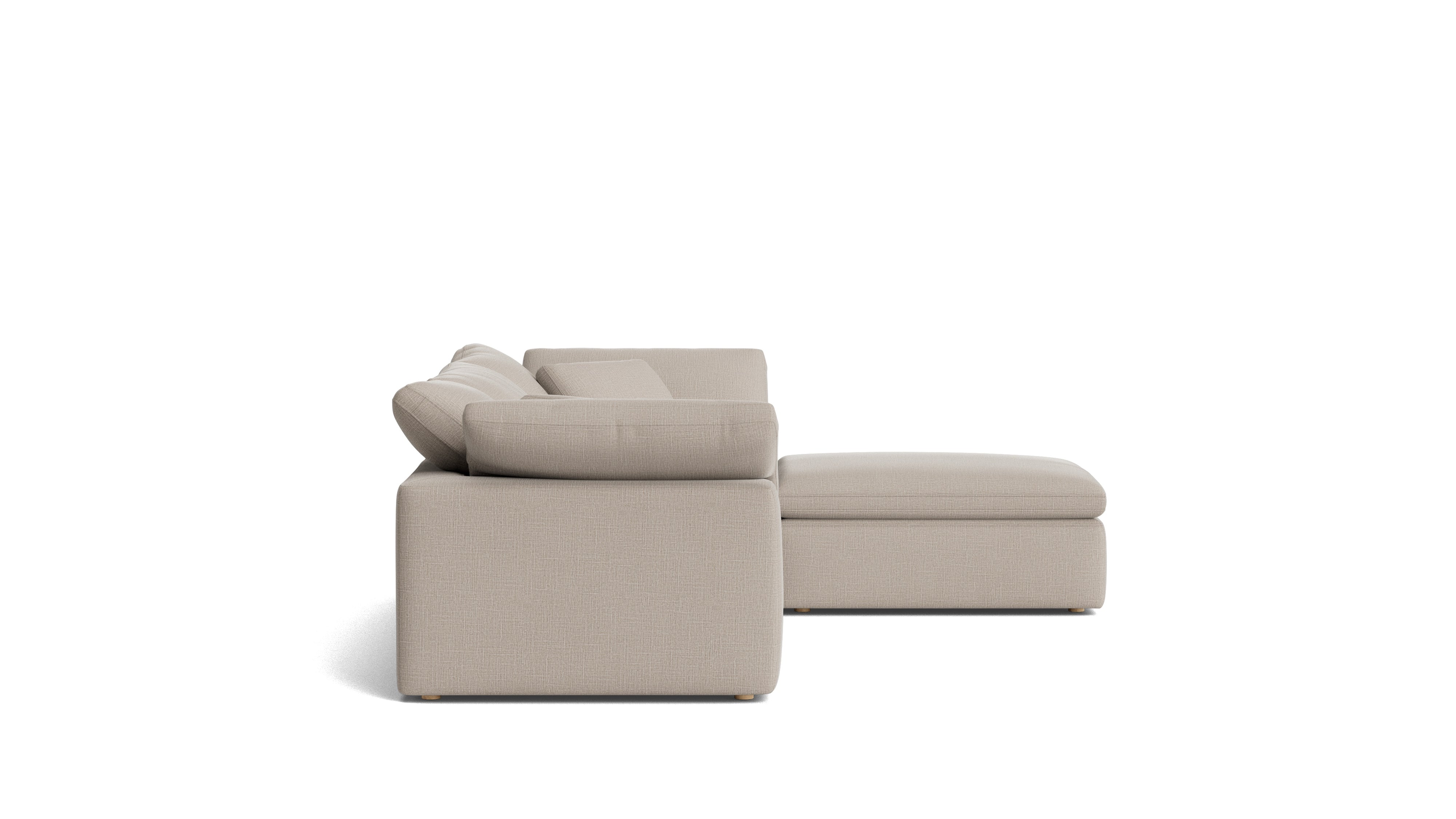 Movie Night™ 4-Piece Modular Sectional, Standard, Light Pebble
