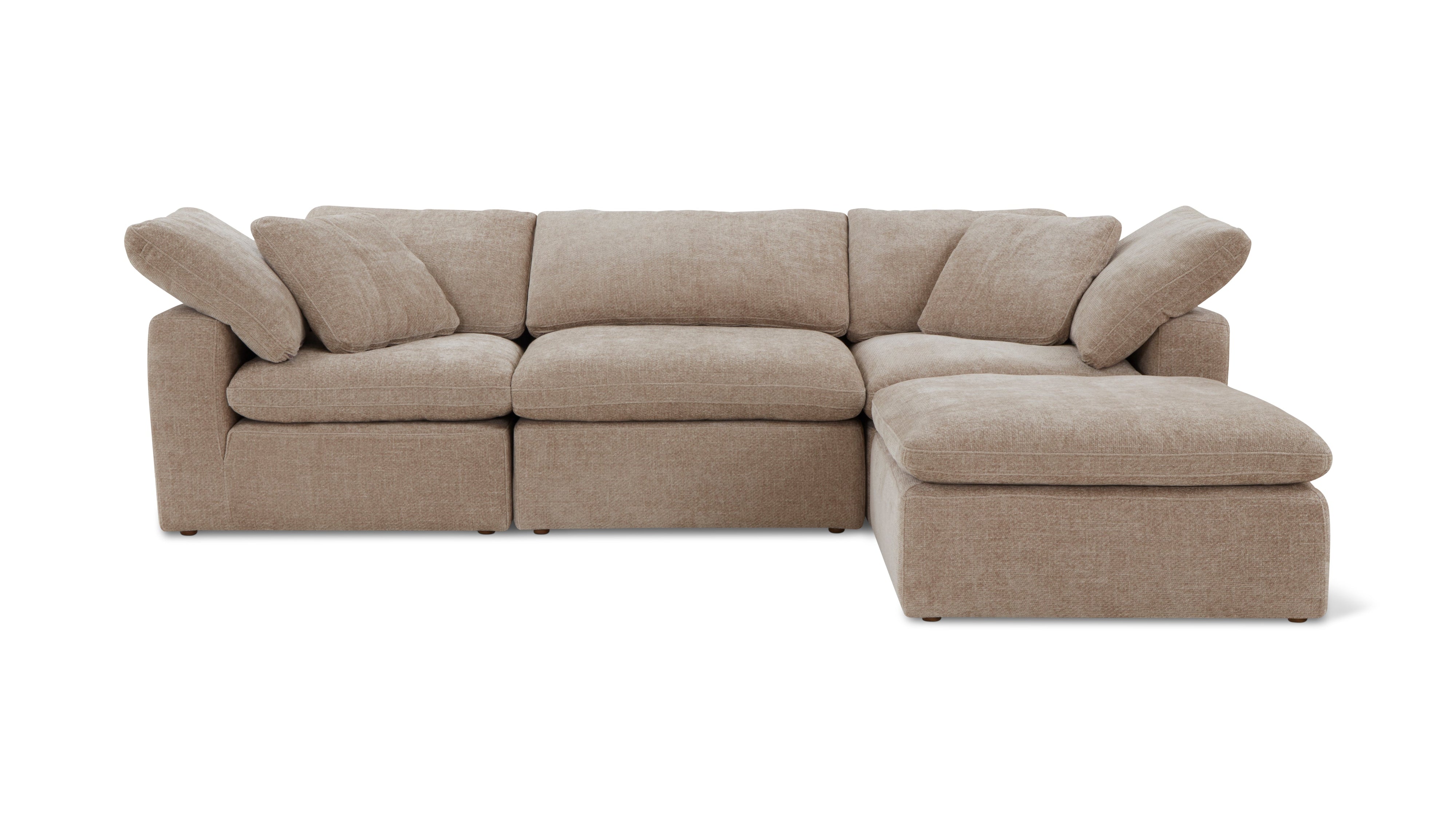 Movie Night™ 4-Piece Modular Sectional, Standard, Champagne - Image 1