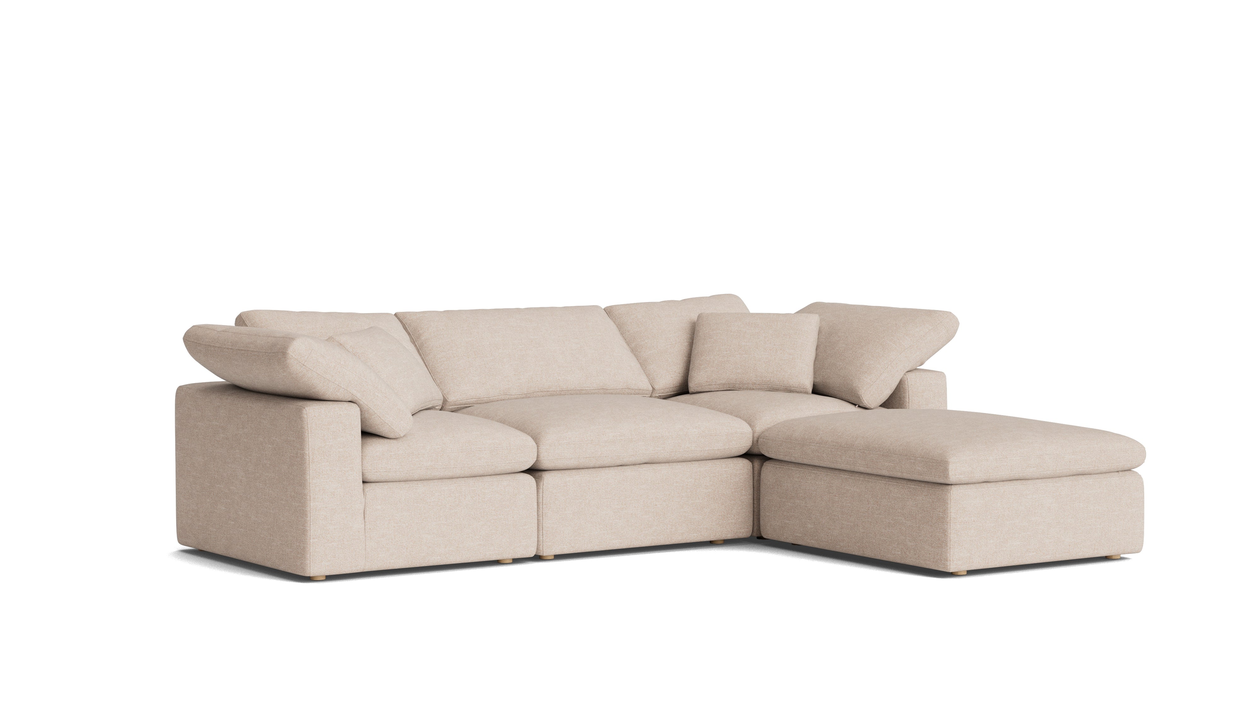 Movie Night™ 4-Piece Modular Sectional, Standard, Sunbeam
