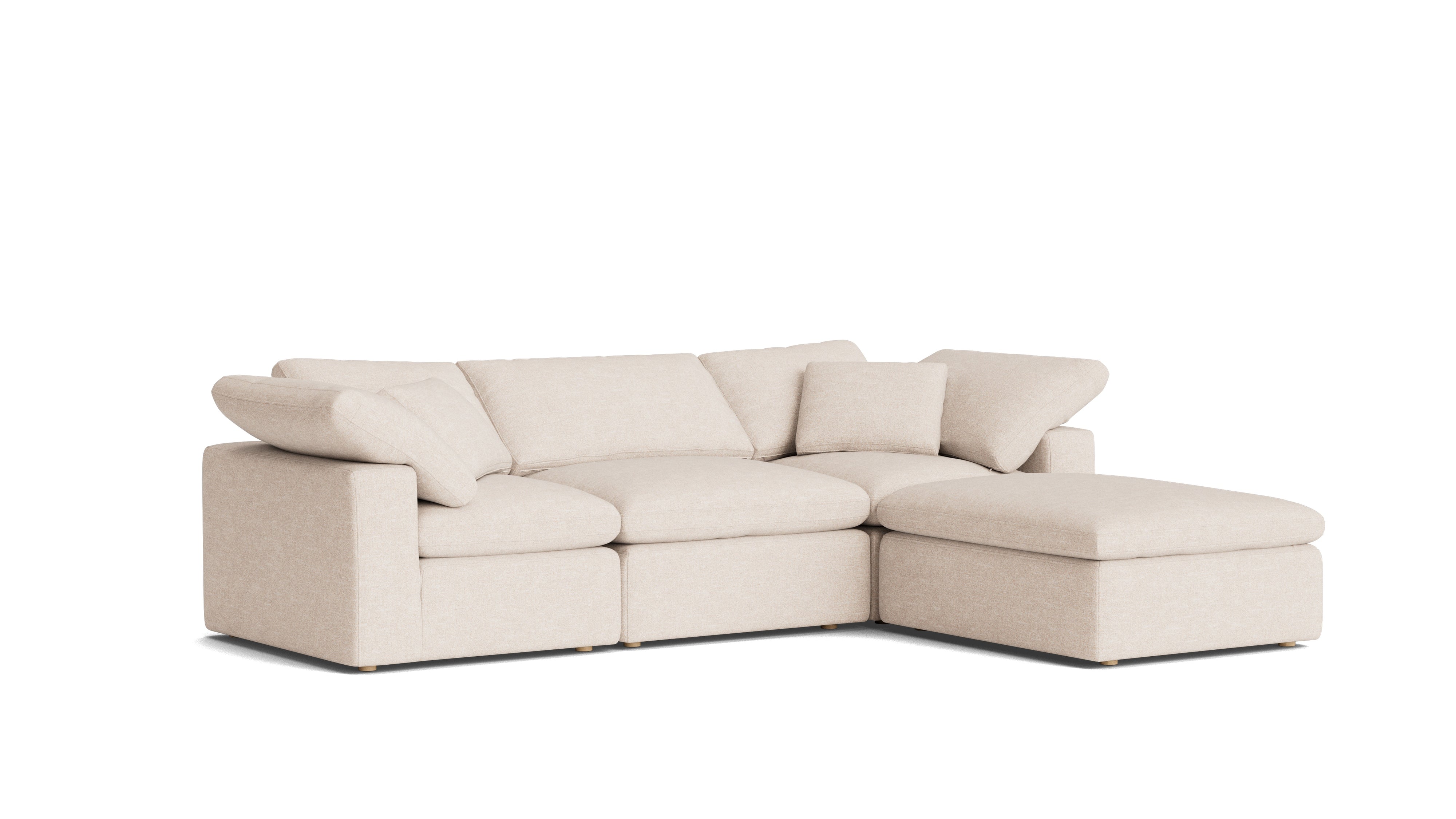 Movie Night™ 4-Piece Modular Sectional, Standard, Sunbeam