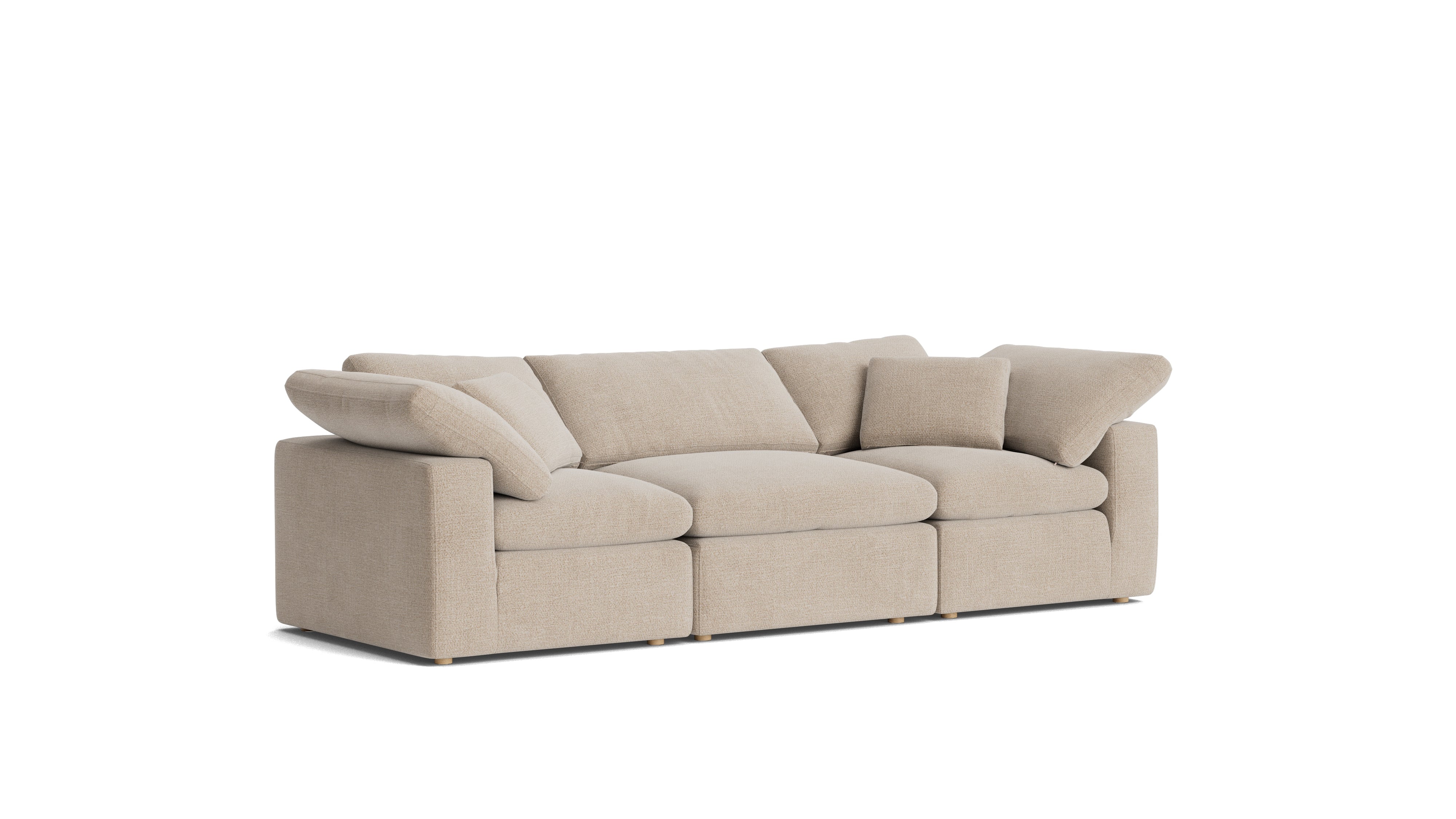 Movie Night™ 3-Piece Modular Sofa, Standard, Champagne