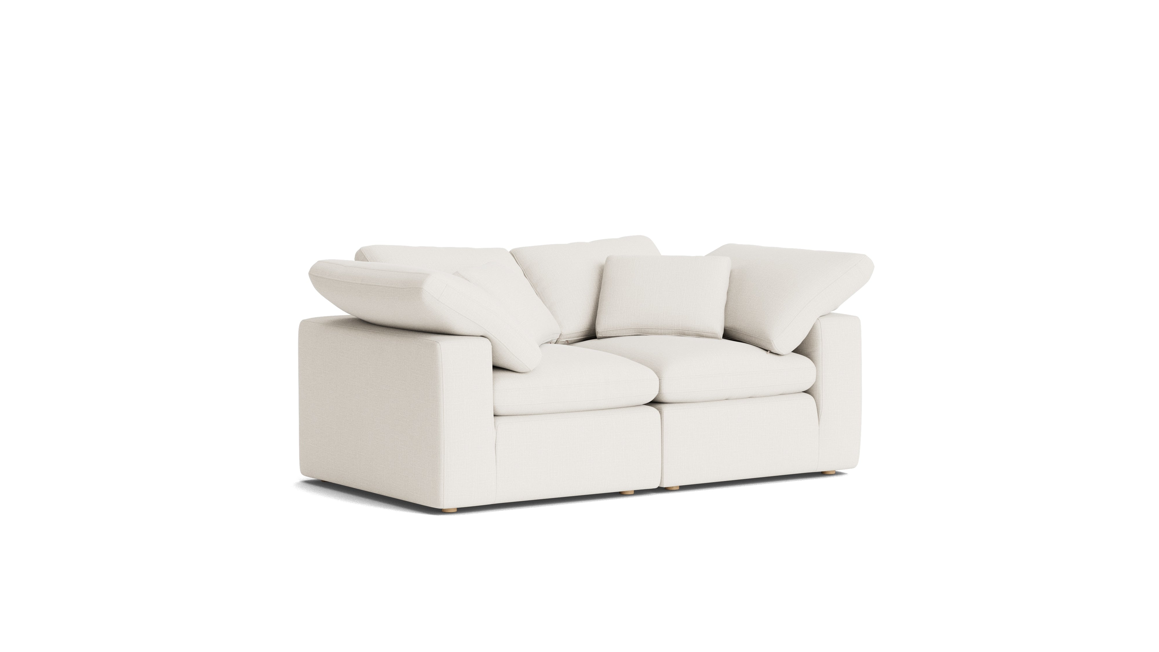 Movie Night™ 2-Piece Modular Sofa, Standard, Cream Linen