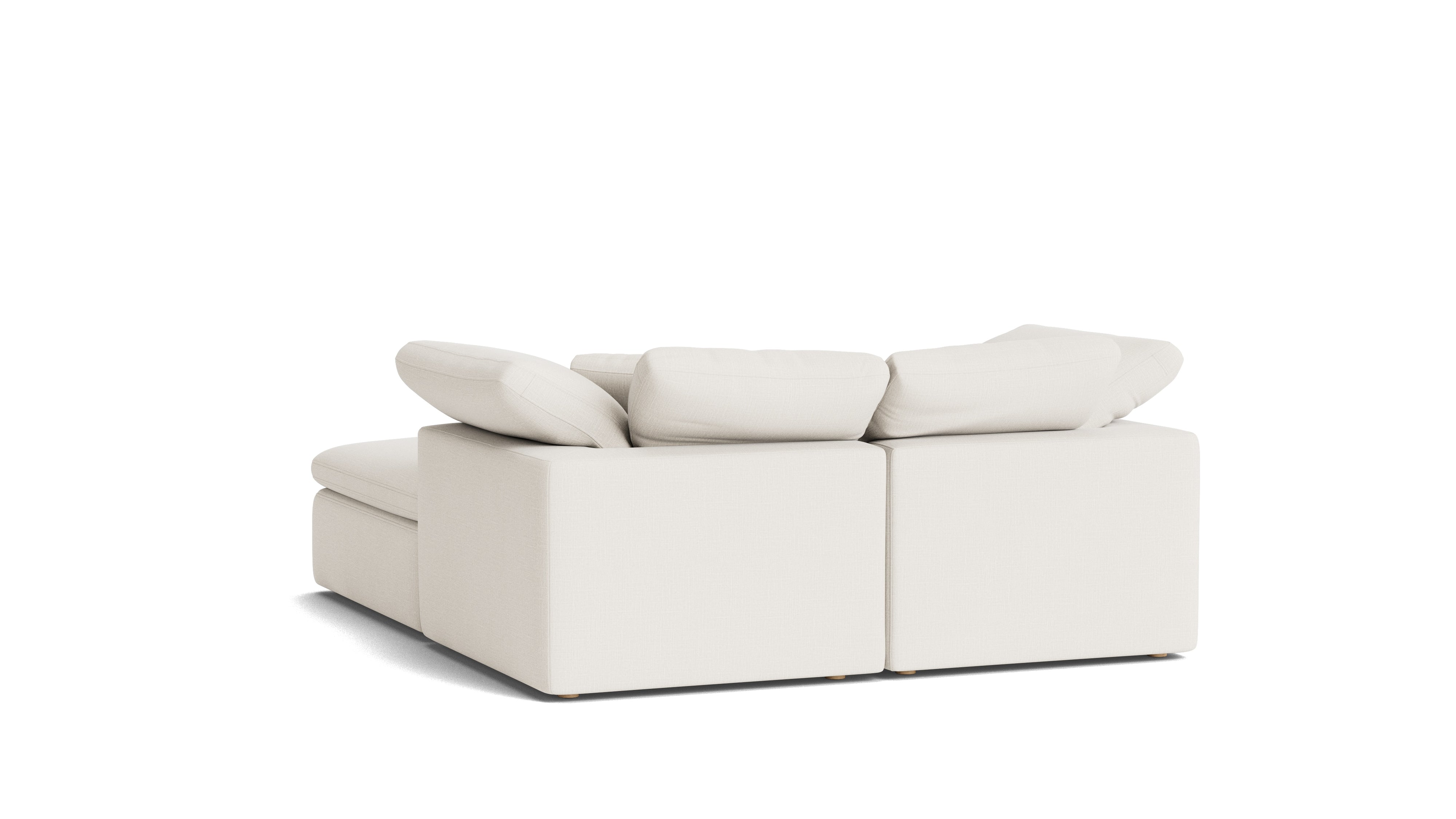 Movie Night™ 3-Piece Modular Sectional, Standard, Cream Linen