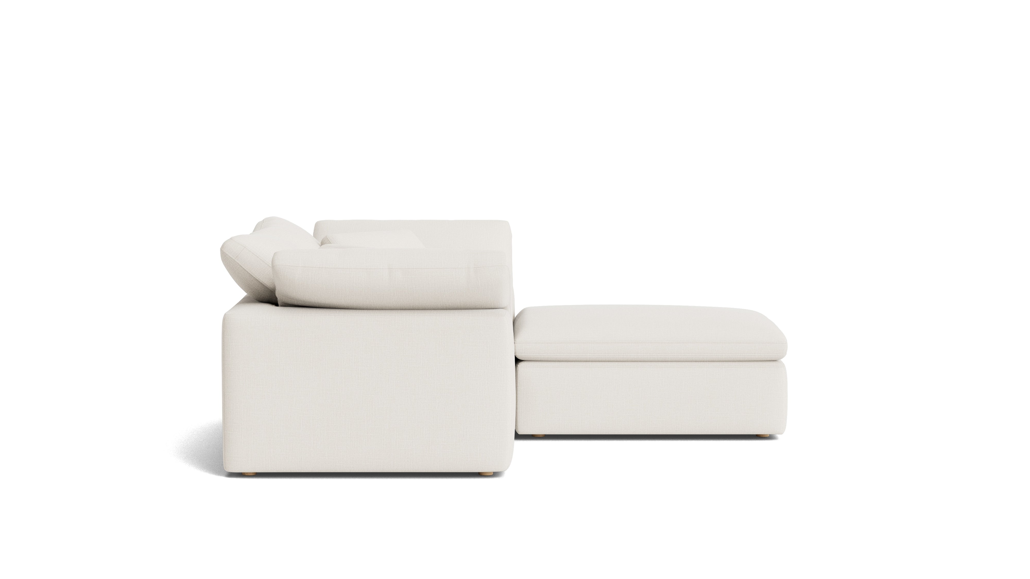 Movie Night™ 3-Piece Modular Sectional, Standard, Cream Linen