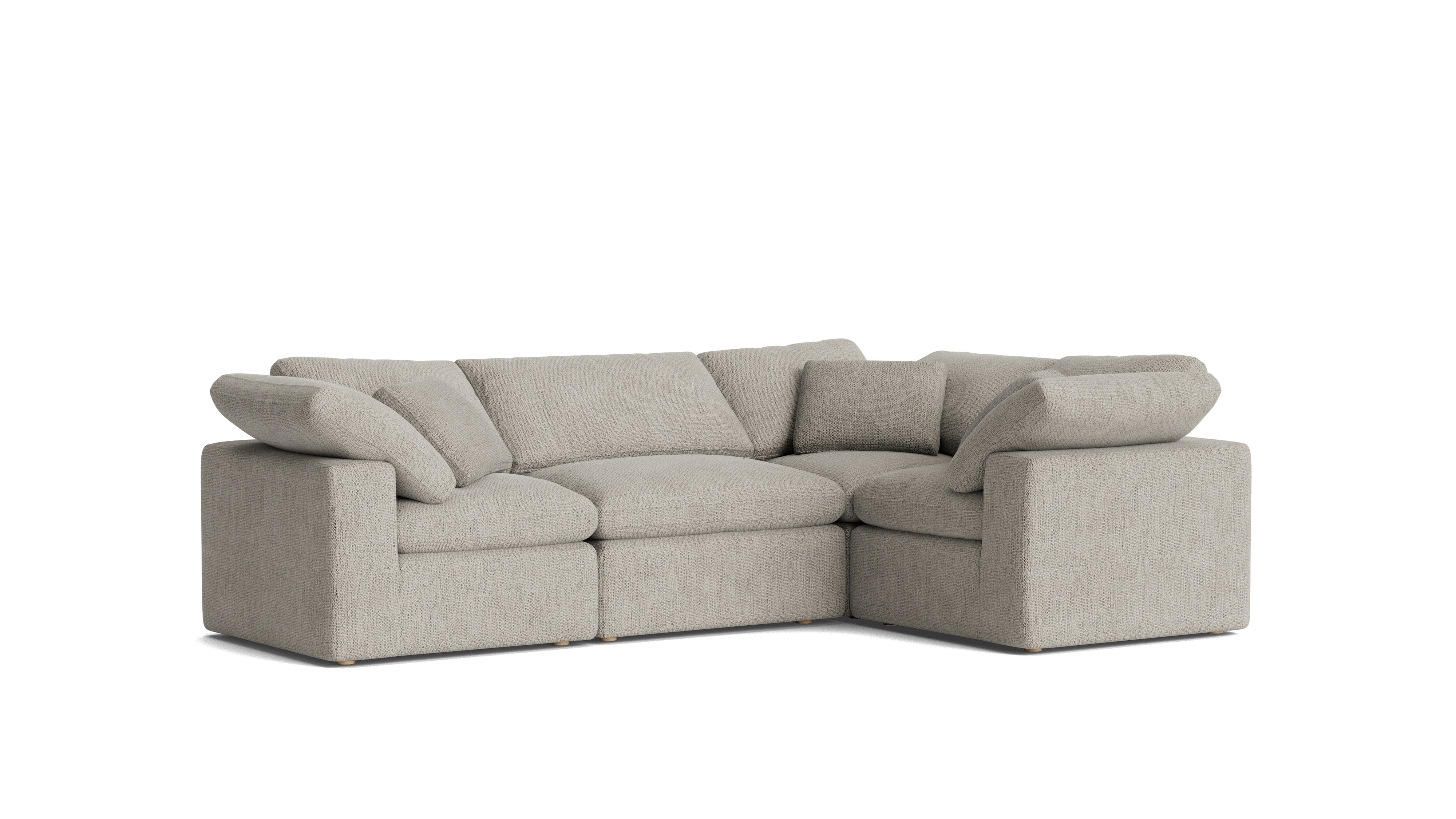 Movie Night™ 4-Piece Modular Sectional Closed, Standard, Oatmeal