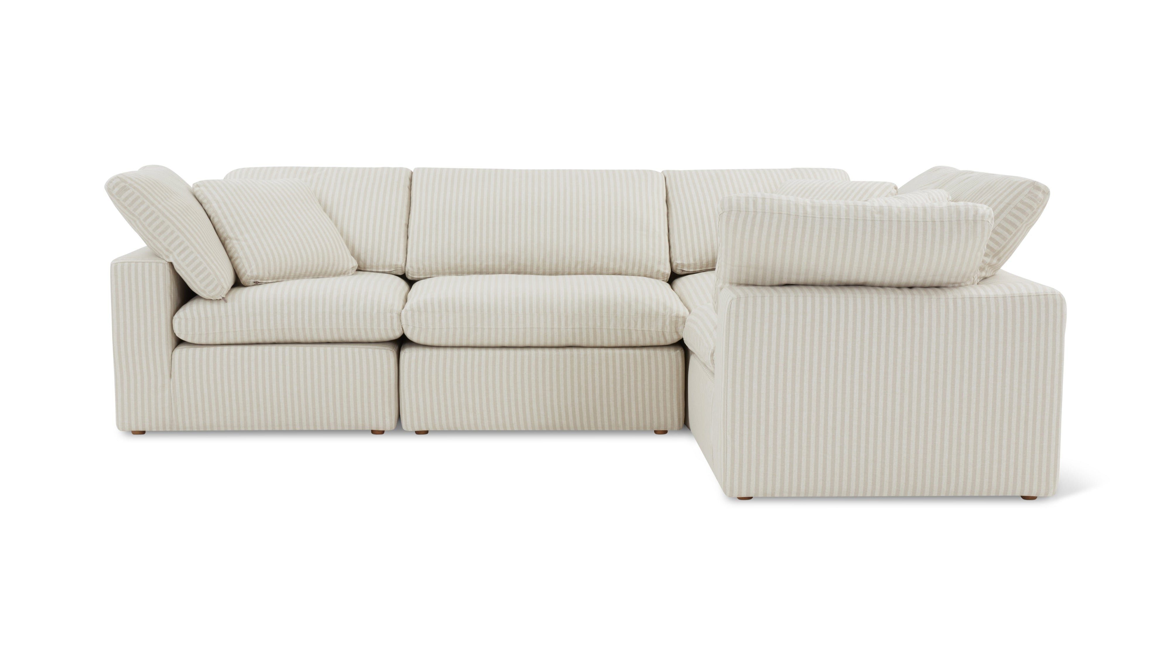 Movie Night™ 4-Piece Modular Sectional Closed, Standard, Newport Stripe - Image 1