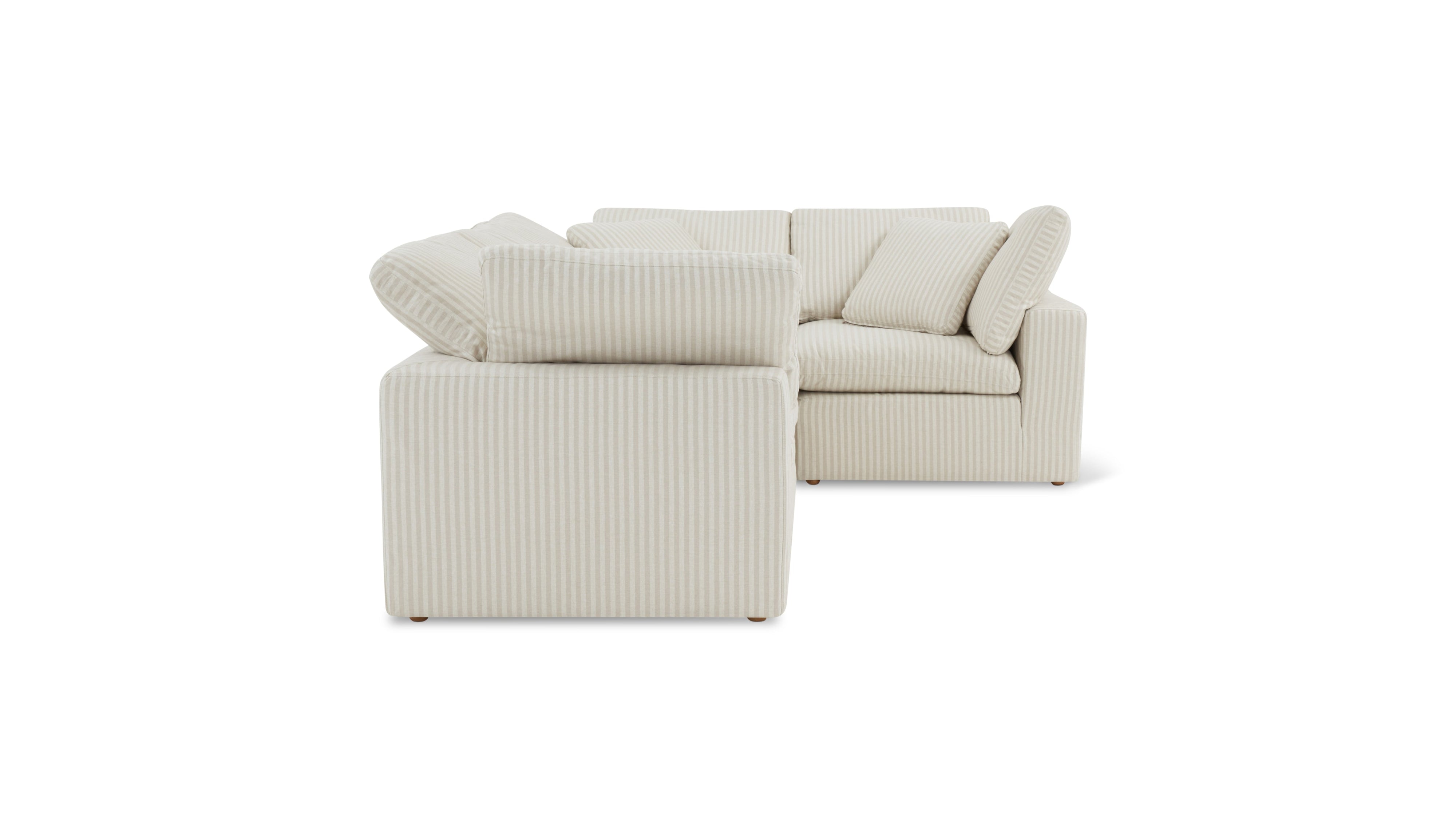 Movie Night™ 4-Piece Modular Sectional Closed, Standard, Newport Stripe - Image 10