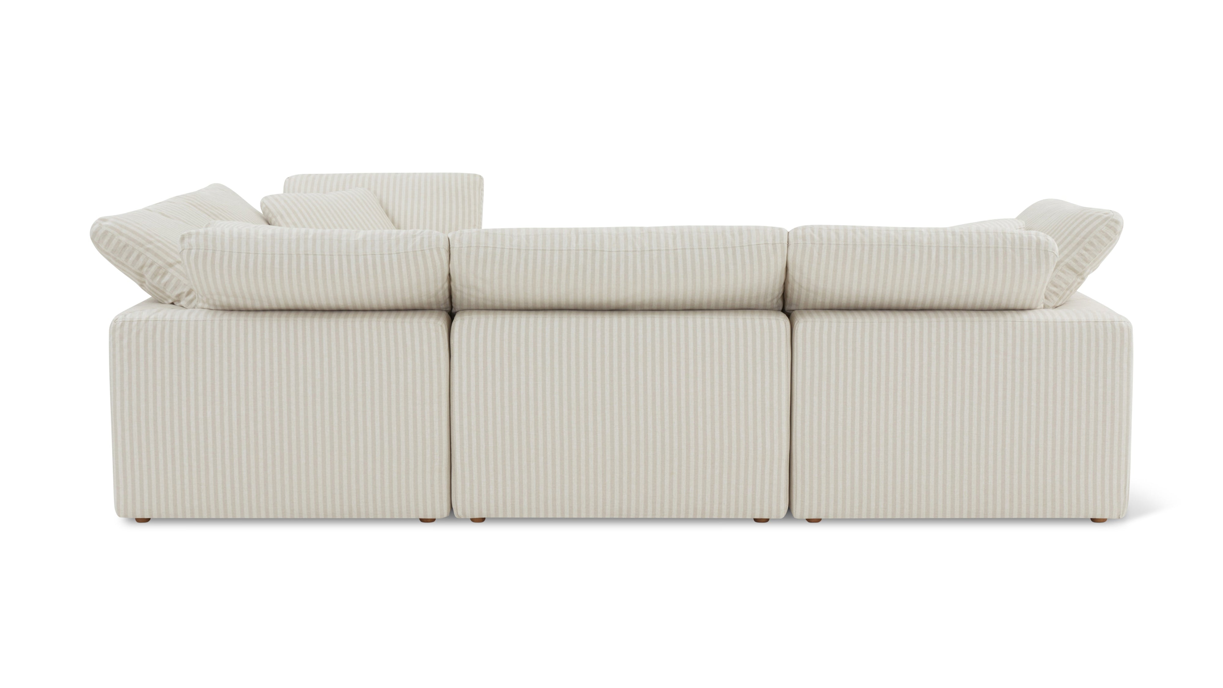 Movie Night™ 4-Piece Modular Sectional Closed, Standard, Newport Stripe - Image 10