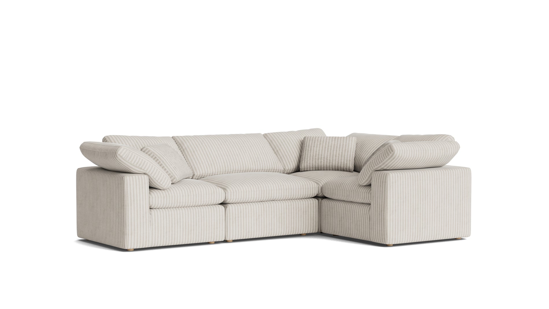 Movie Night™ 4-Piece Modular Sectional Closed, Standard, Newport Stripe_image