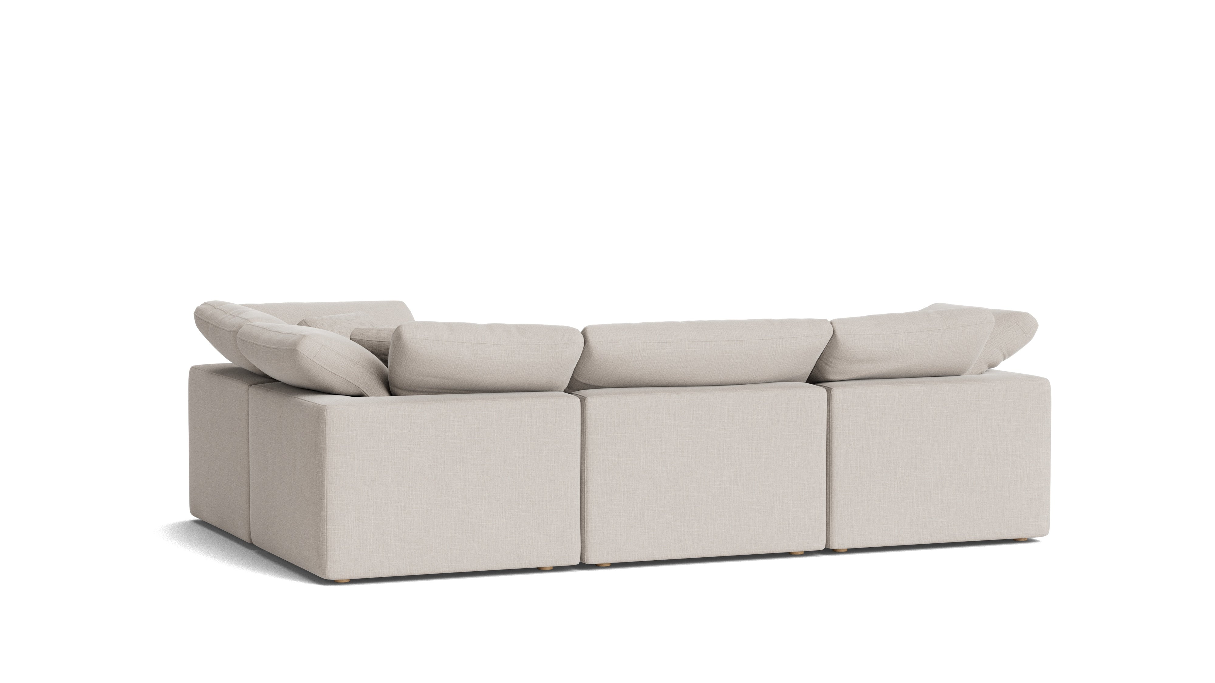 Movie Night™ 4-Piece Modular Sectional Closed, Standard, Clay