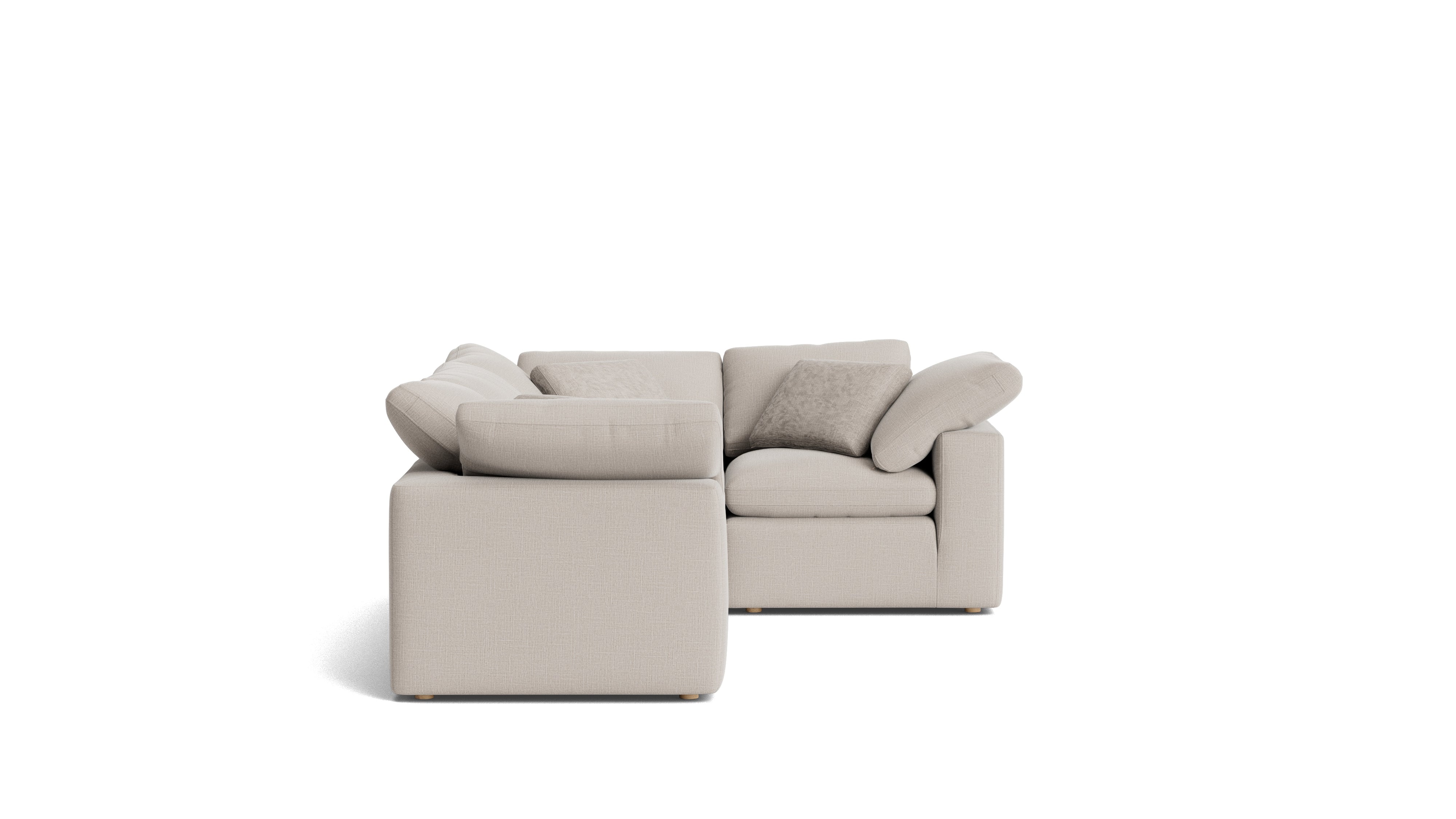 Movie Night™ 4-Piece Modular Sectional Closed, Standard, Clay
