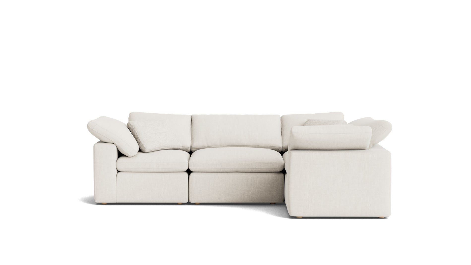 Movie Night™ 4-Piece Modular Sectional Closed, Standard, Cream Linen_image