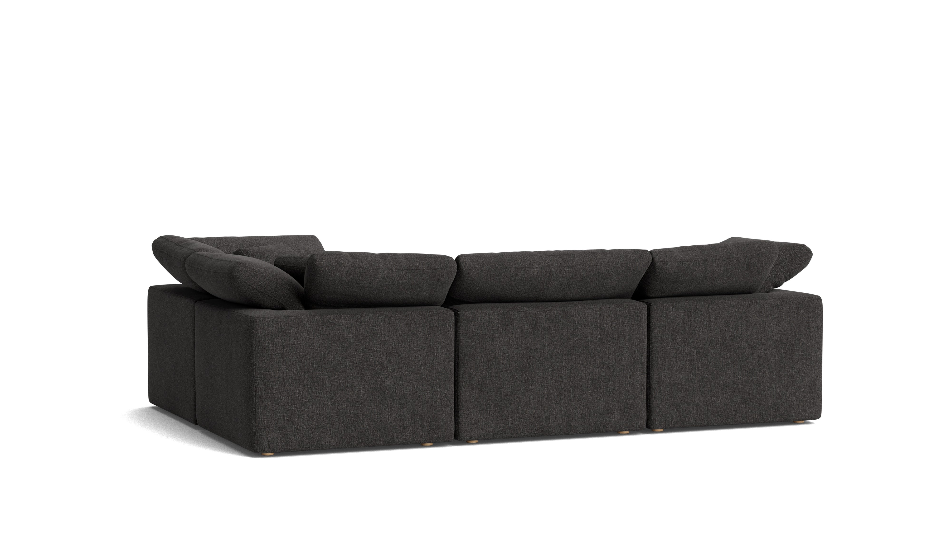 Movie Night™ 4-Piece Modular Sectional Closed, Standard, Dark Shadow
