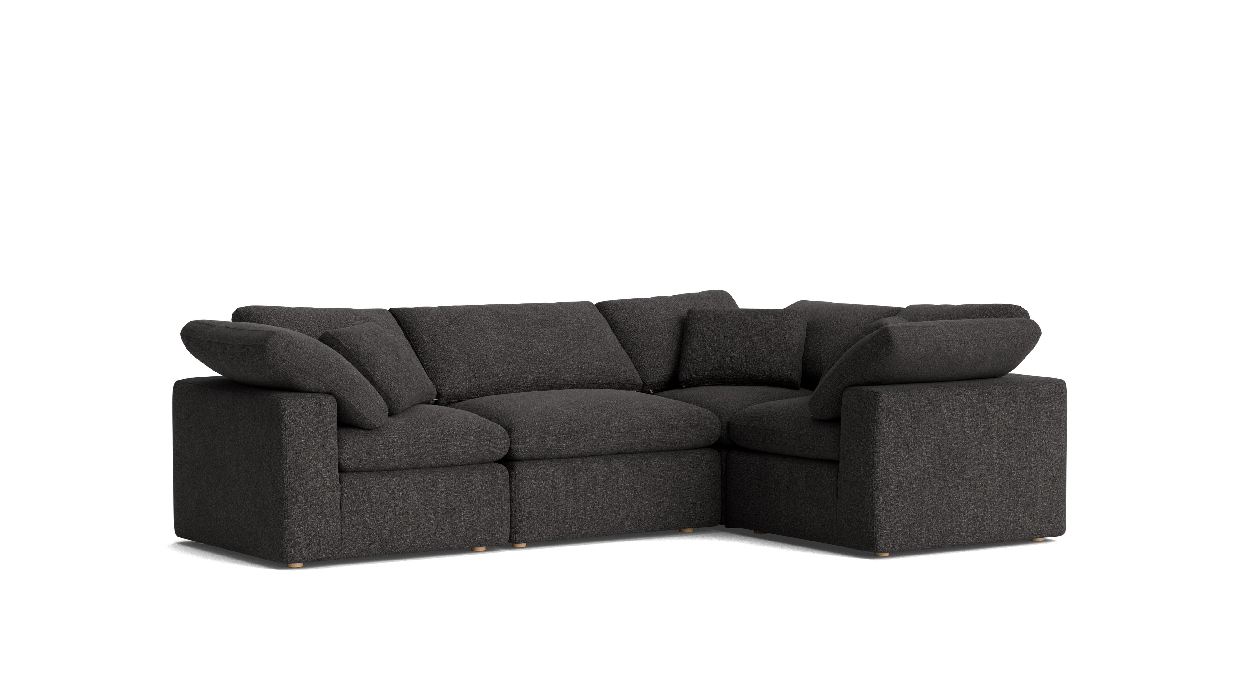 Movie Night™ 4-Piece Modular Sectional Closed, Standard, Dark Shadow