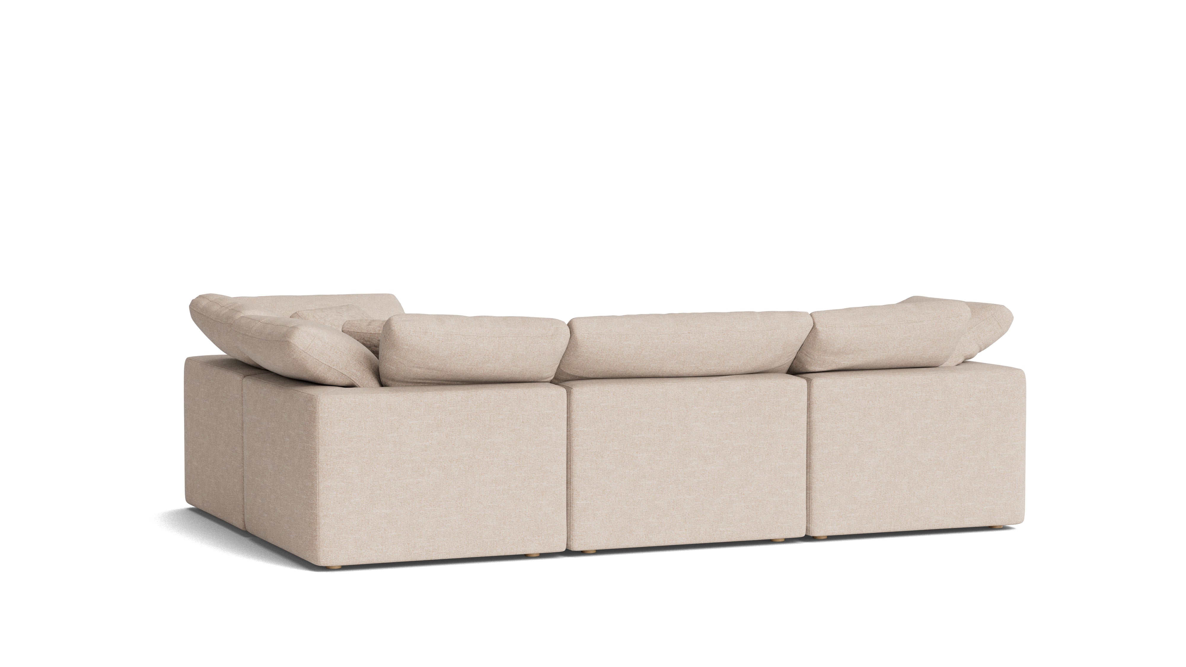 Movie Night™ 4-Piece Modular Sectional Closed, Standard, Sunbeam